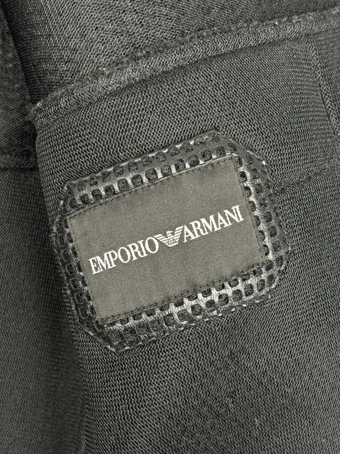 Emporio Armani AW2013 Emporio Armani Black Perfored Hooded Jacket Size US L / EU 52-54 / 3 - 10 Thumbnail