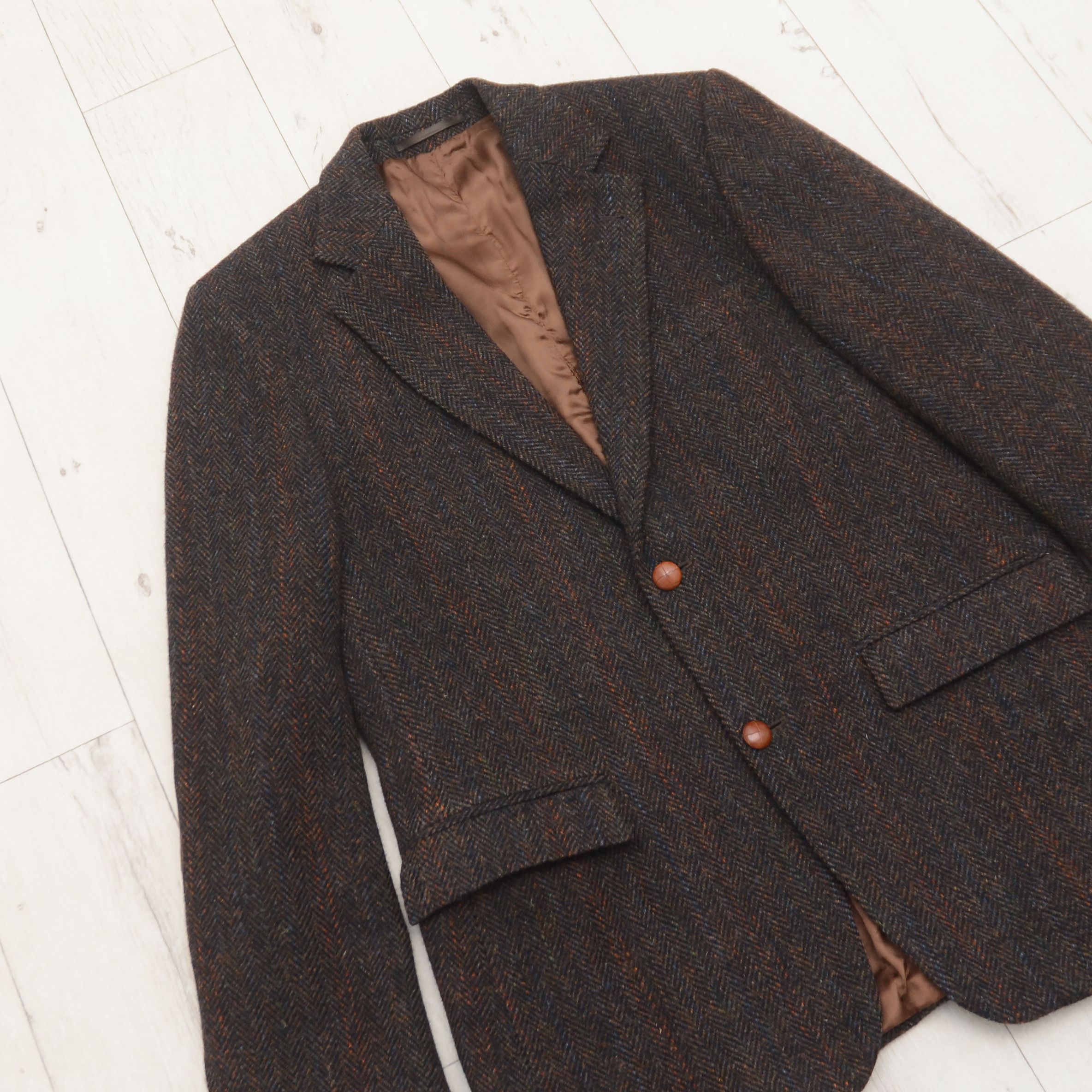 Harris Tweed Vintage HARRIS TWEED x Anson's Handwoven Wool Blazer sz. L-M Size 42R - 3 Thumbnail