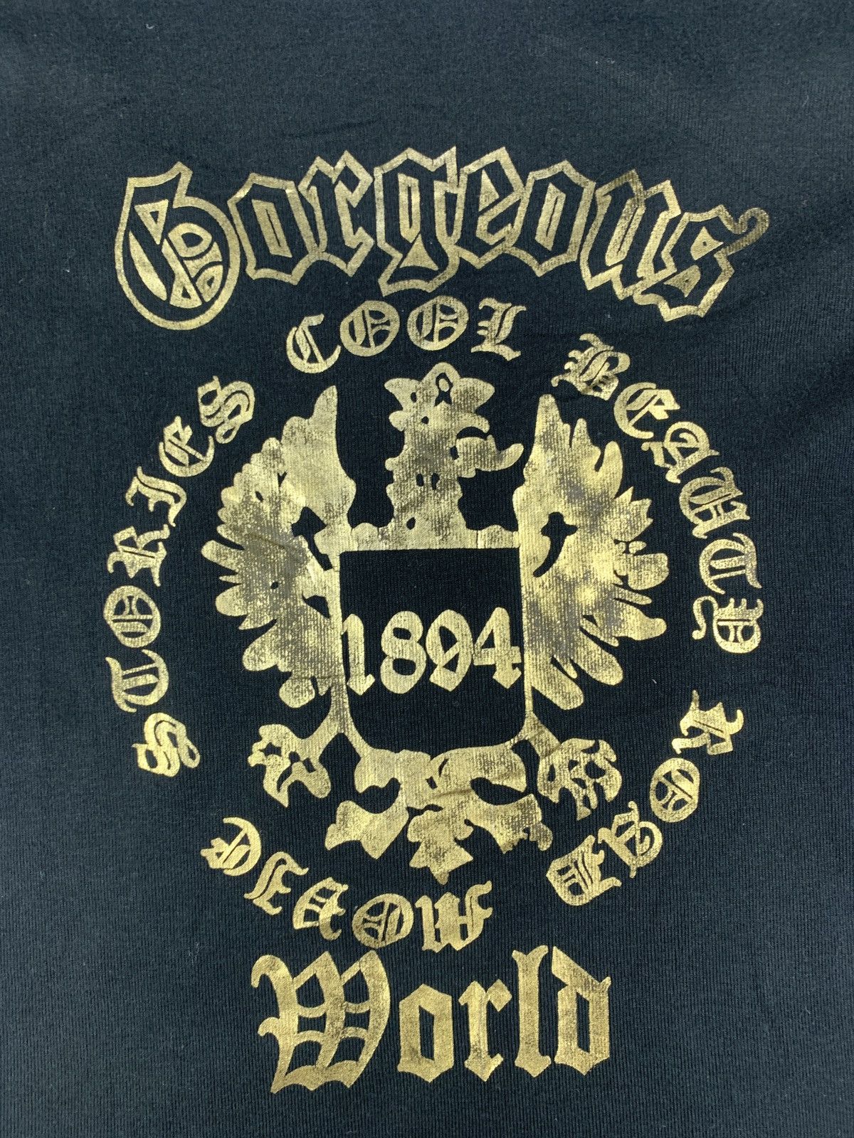 Seditionaries y2k Healthy Karen Japan Black Poem Word Goth Wide Collar Top Size M / US 6-8 / IT 42-44 - 7 Thumbnail