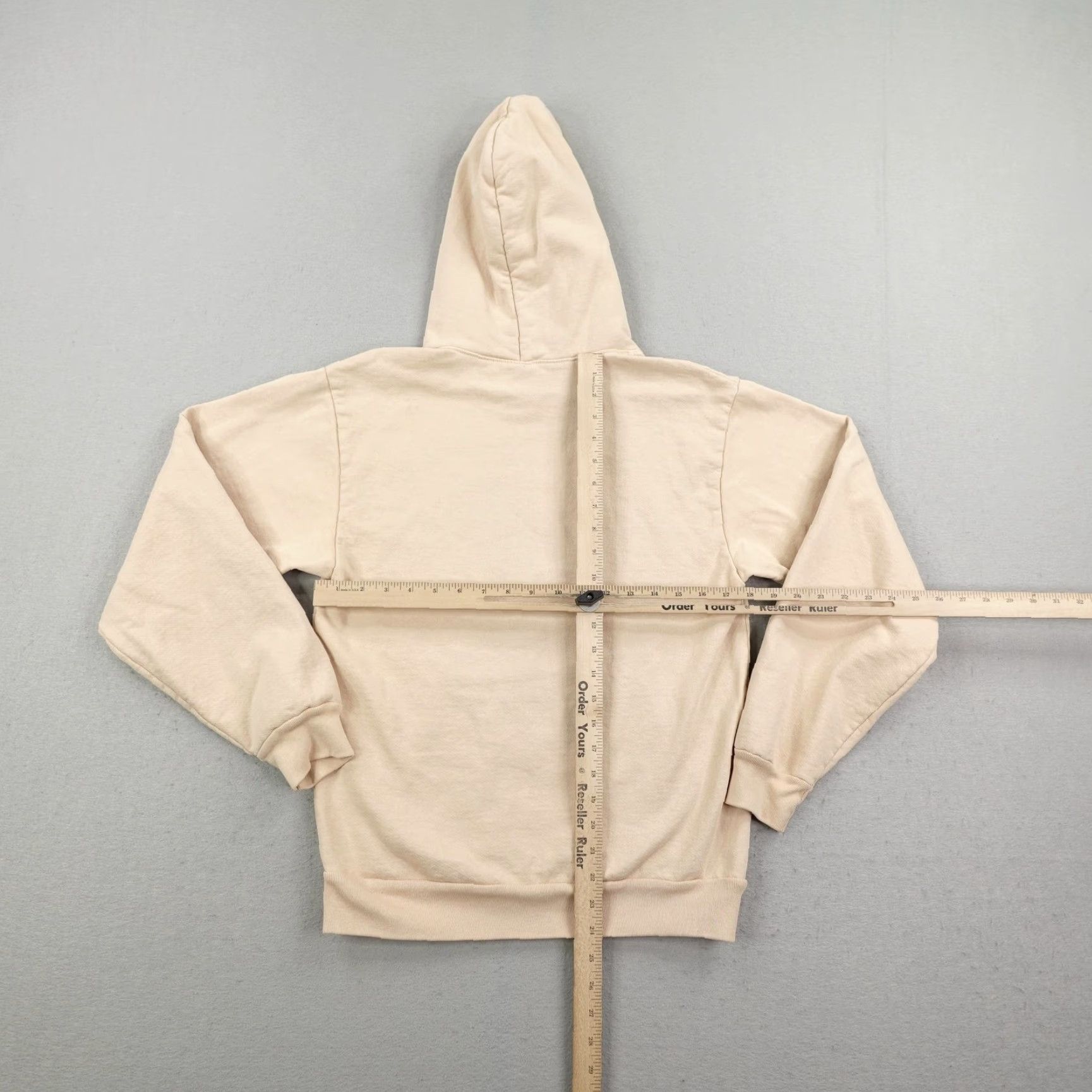 Los Angeles Apparel LOS ANGELES APPAREL Hoodie Mens S Beige Heavyweight 14 Oz Fleece Graphic Print Pullover USA Sweatshirt Size US S / EU 44-46 / 1 - 4 Thumbnail