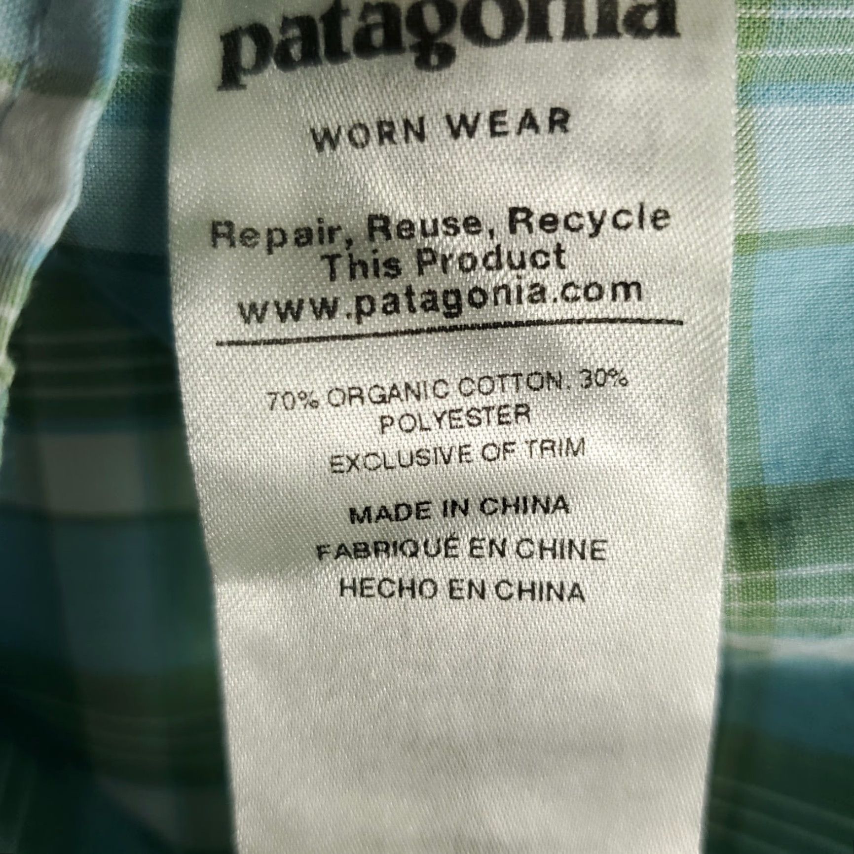Patagonia Patagonia Shirt Mens Small Blue Plaid Button-Up Short Sleeve Casual Button-Down Size US S / EU 44-46 / 1 - 7 Thumbnail
