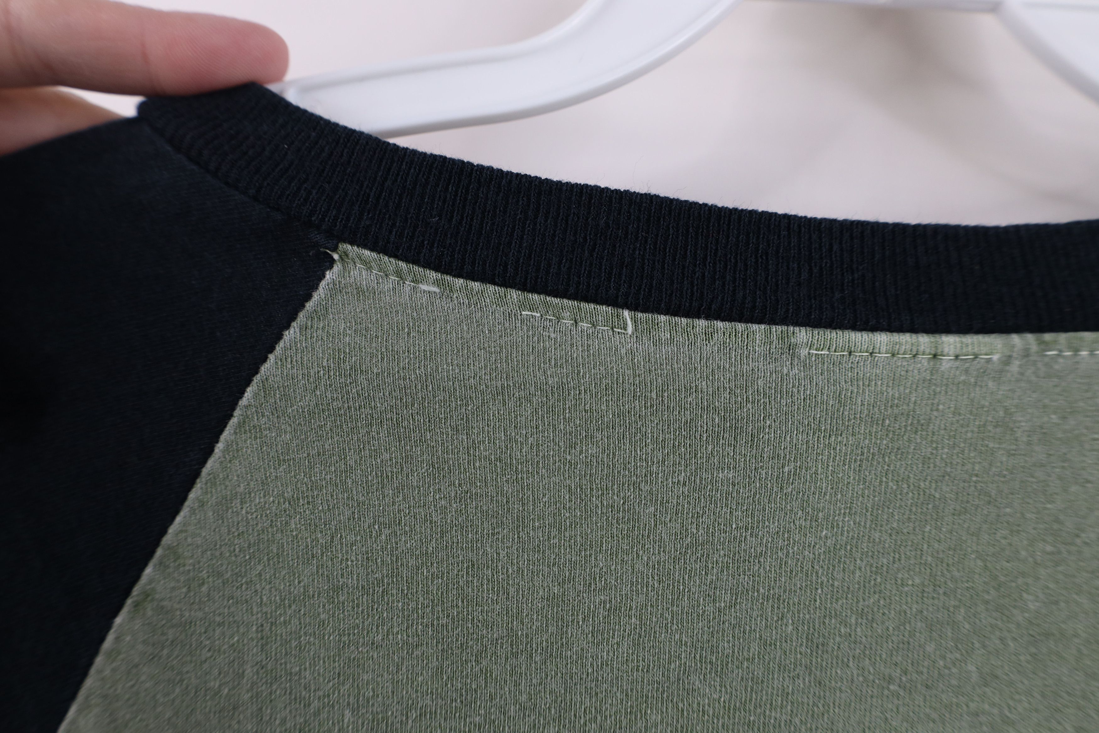Vintage Vintage 90s Y2K Streetwear 3/4 Sleeve Raglan T-Shirt Green Size US XXL / EU 58 / 5 - 8 Thumbnail