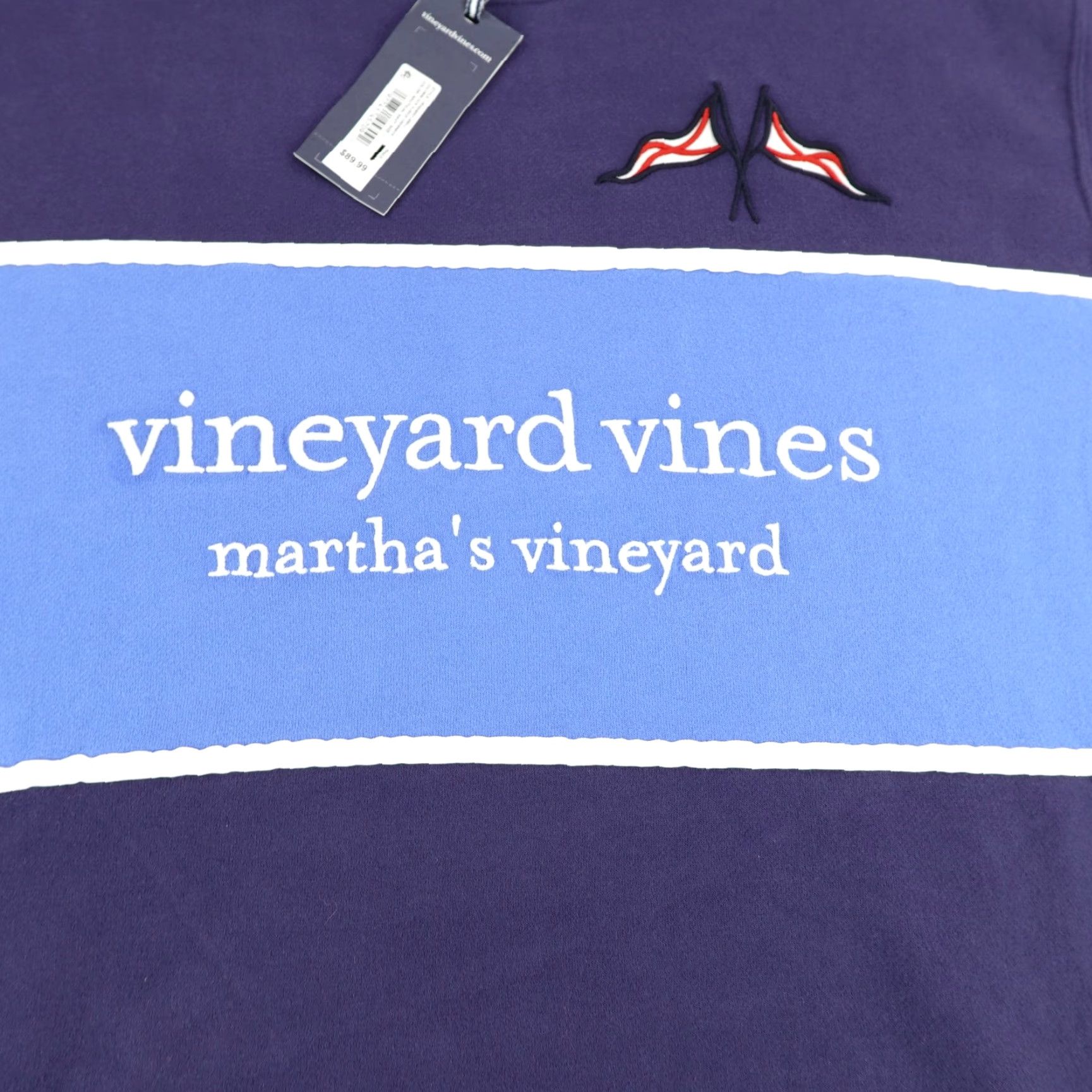 Vineyard Vines Vineyard Vines Sweatshirt Mens Large Nautical Navy Colorblock Fleece Sweater NEW Size US L / EU 52-54 / 3 - 4 Thumbnail