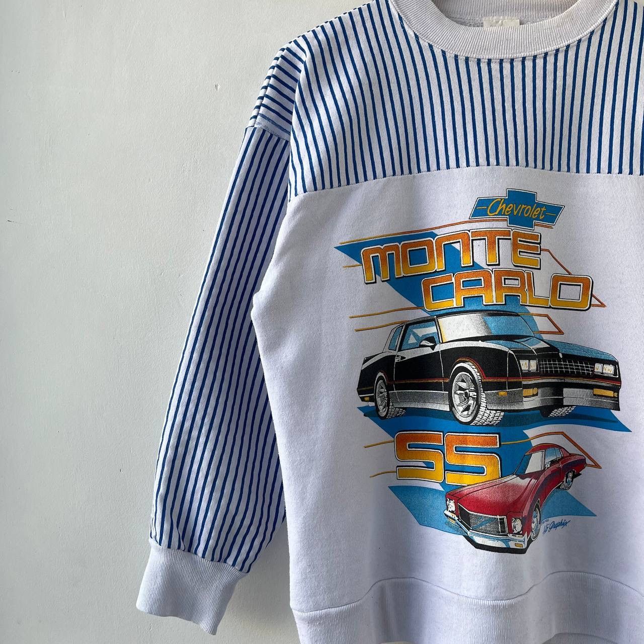 Vintage Vintage 1986 Chevrolet Monte Carlo SS Striped Sweatshirt L Size US S / EU 44-46 / 1 - 6 Thumbnail