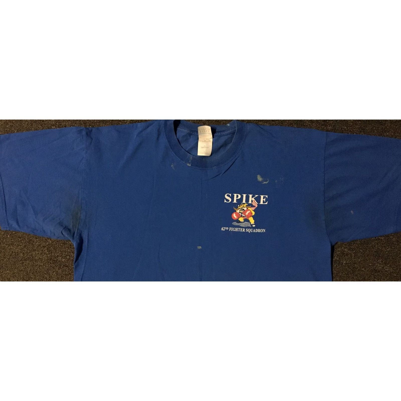 Vintage VINTAGE US Air Force Bulldog Fighter 62nd T-Shirt XL Blue 90s Grunge Military Punk Shirt Mens Size US XL / EU 56 / 4 - 6 Thumbnail