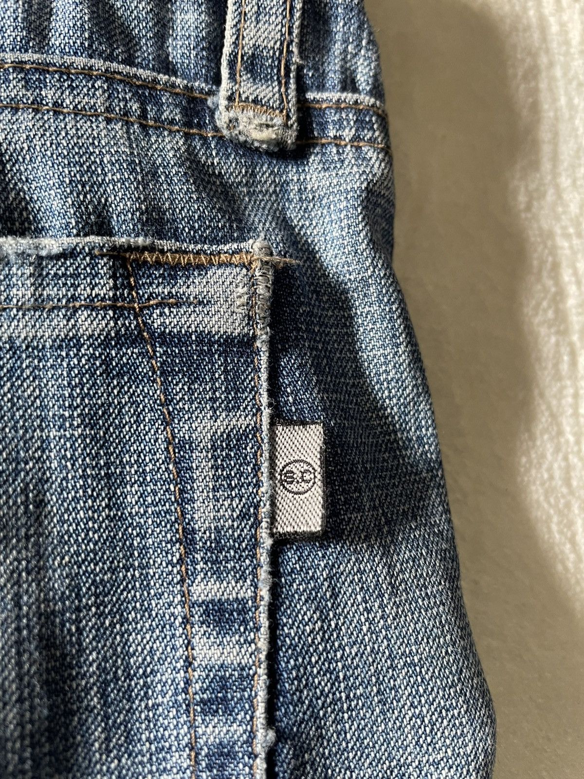 Japanese Brand Vintage Sweet Camel Boot Cut Faded Mudwash Dark Blue Jeans Size 30" / US 8 / IT 44 - 10 Thumbnail