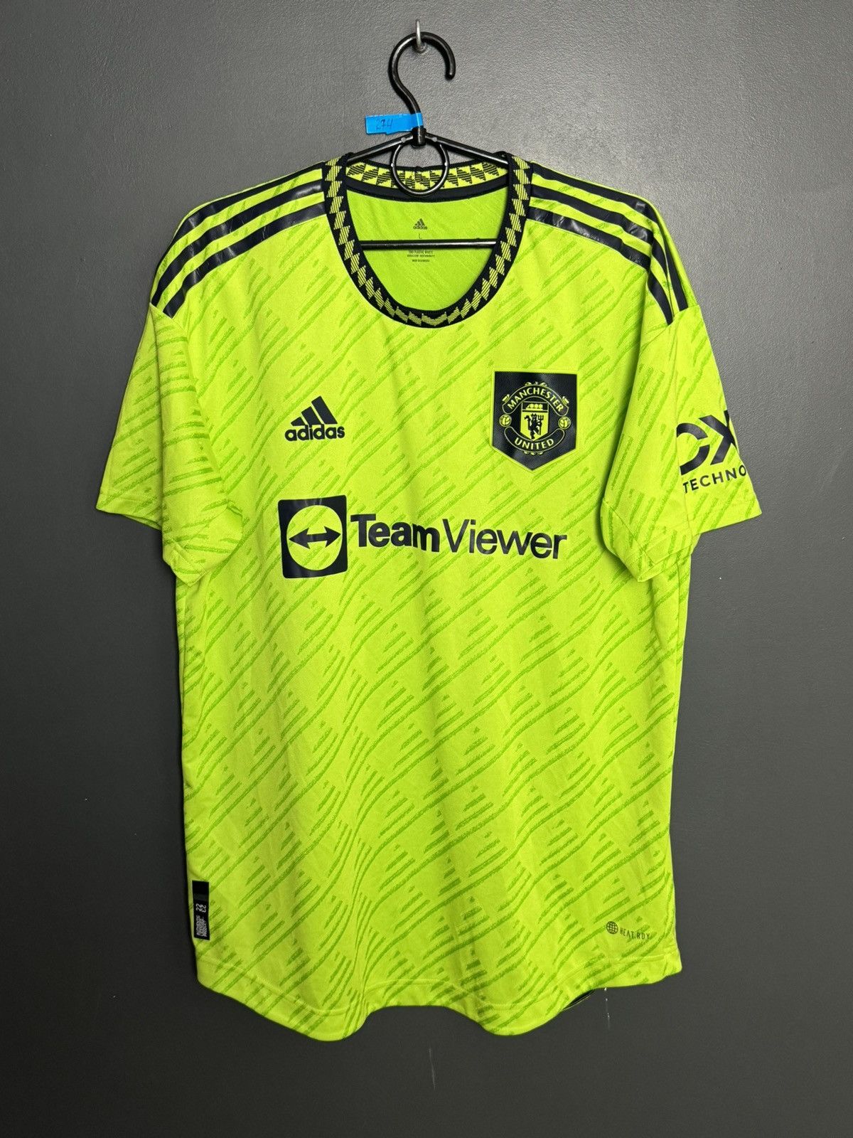 Adidas HEAT.RDY Manchester United 22/23 Third Football Jersey Shirt Size US L / EU 52-54 / 3 - 1 Thumbnail