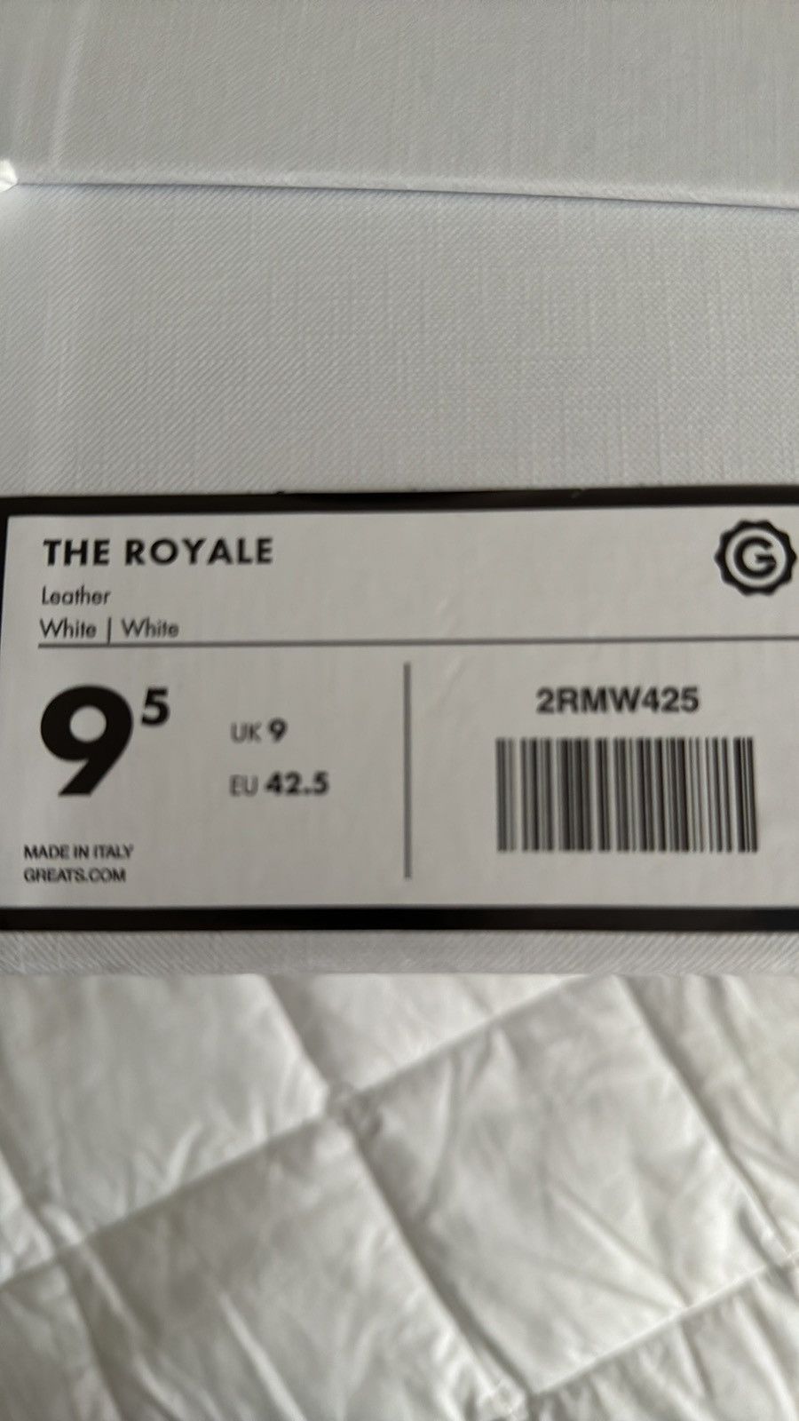 Greats Brand New pair of GREATS Italian leather sneakers Size US 9.5 / EU 42-43 - 5 Thumbnail