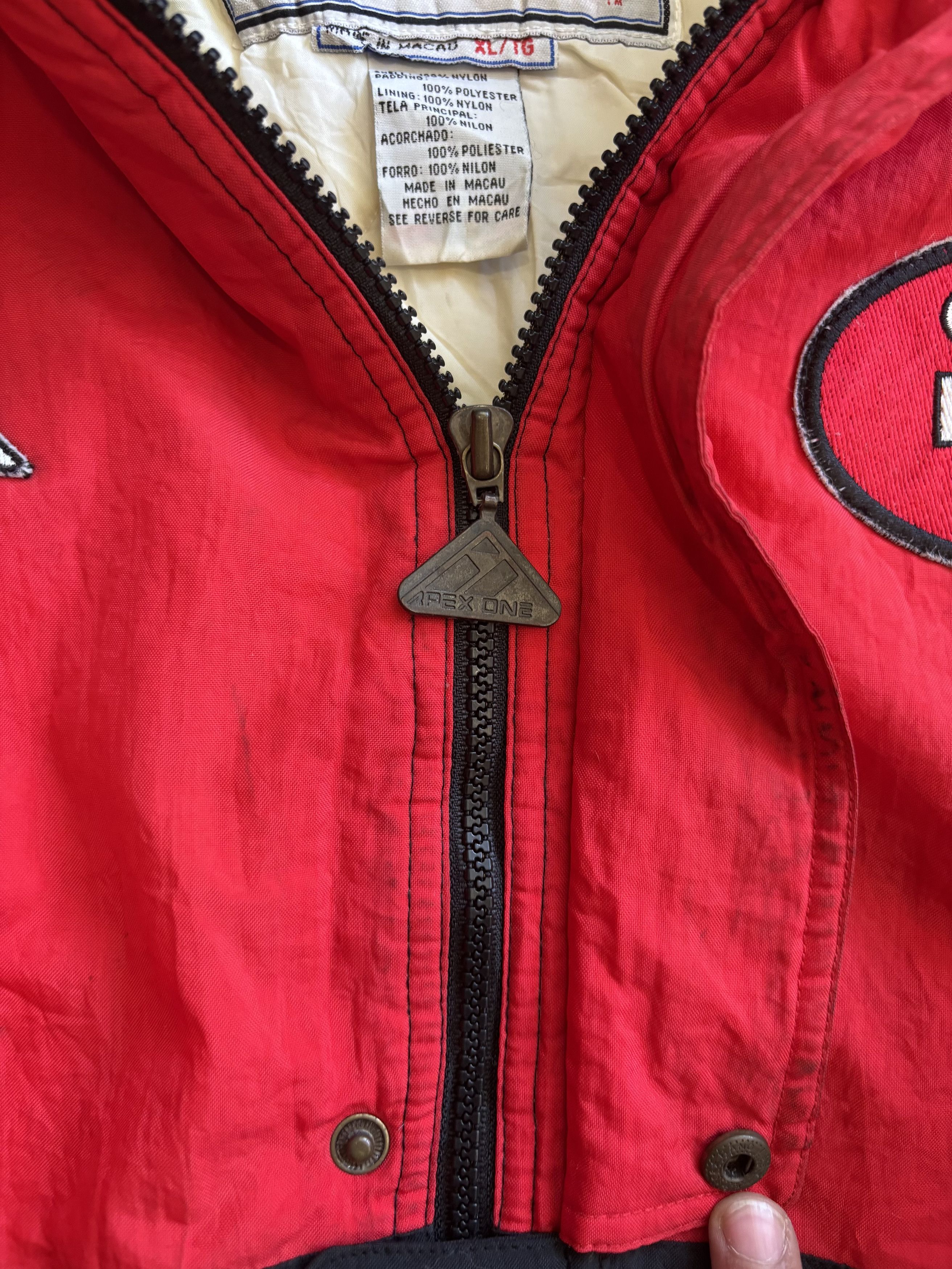 Apex One × Pro Line Vintage San Francisco 49ers NFL Windbreaker Jacket Size US XL / EU 56 / 4 - 4 Thumbnail