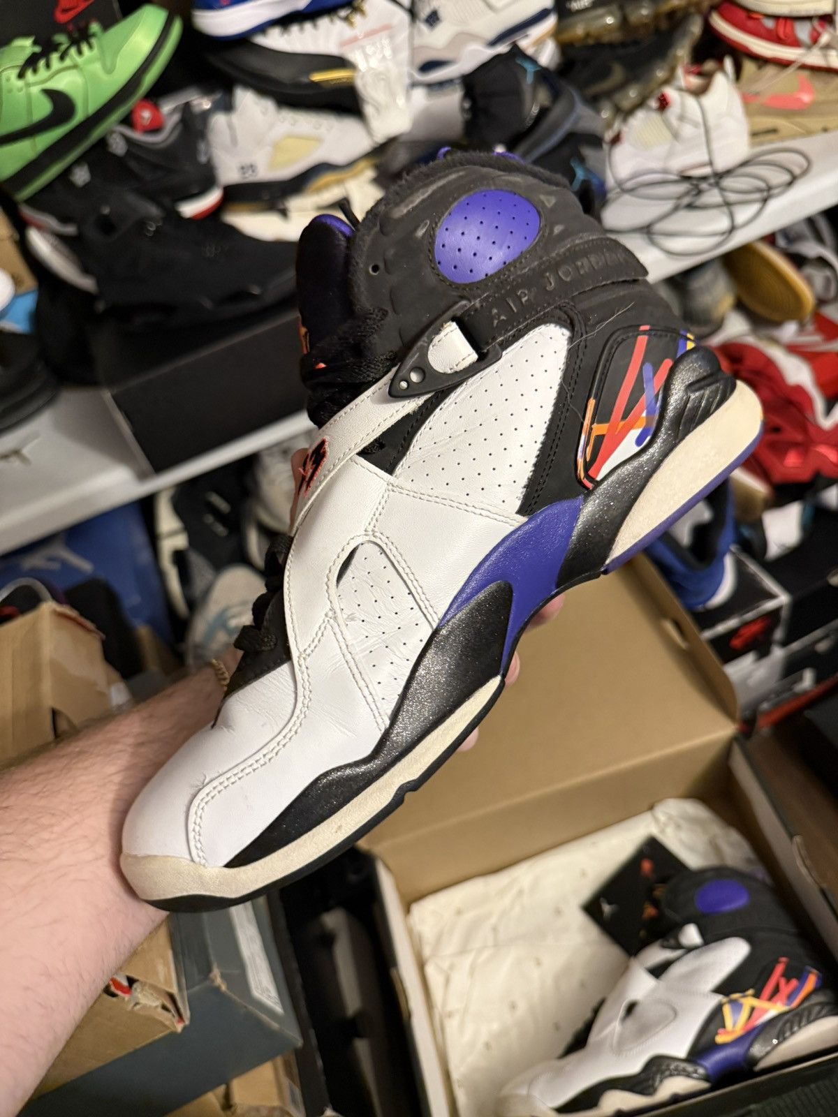 Jordan Brand Jordan retro 8 three peat sz 9.5 Size US 9.5 / EU 42-43 - 3 Thumbnail