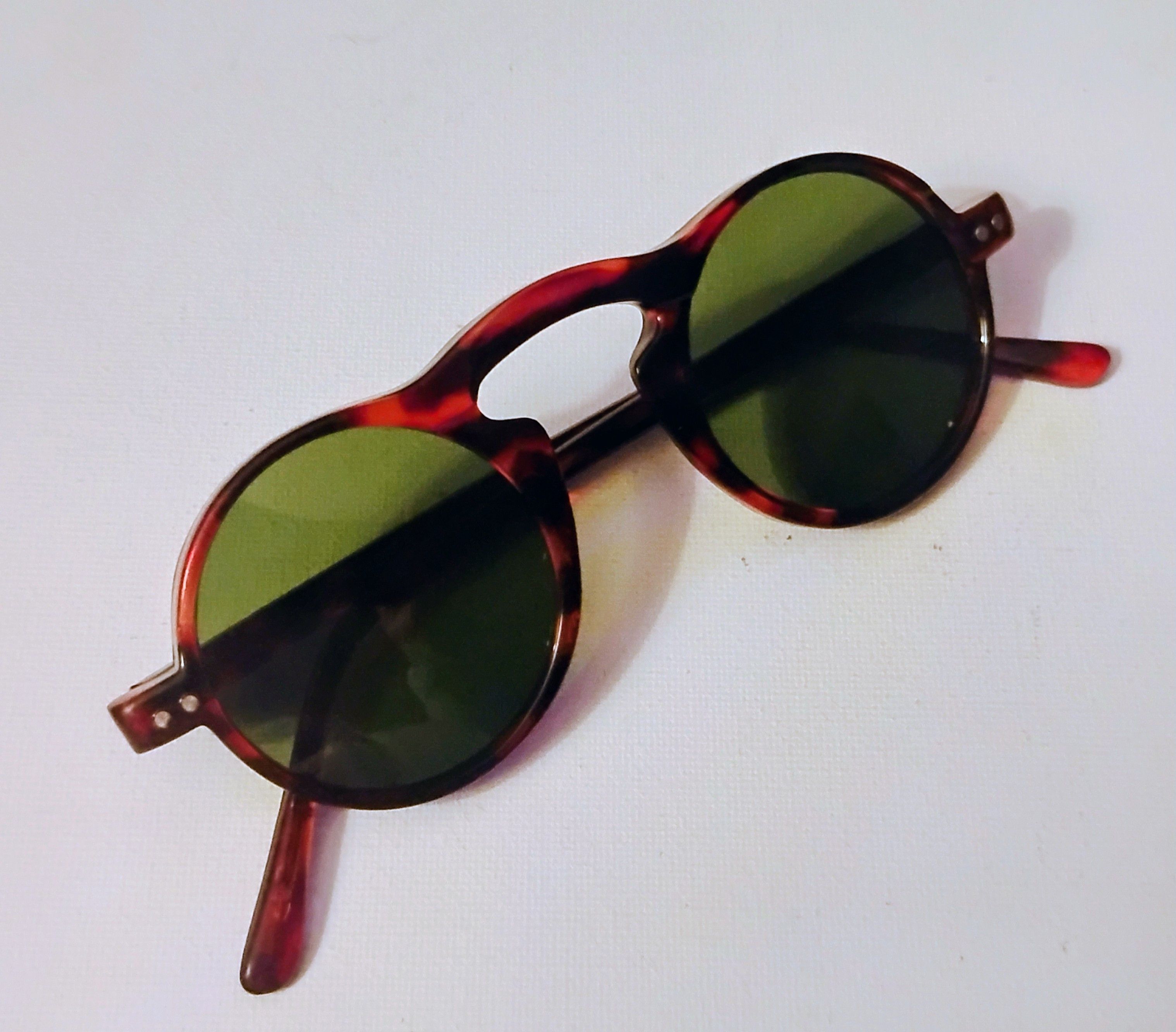 Other Vintage Tortoise H. Lloyd style Sunglasses Green Glass NOS Size ONE SIZE - 1 Preview