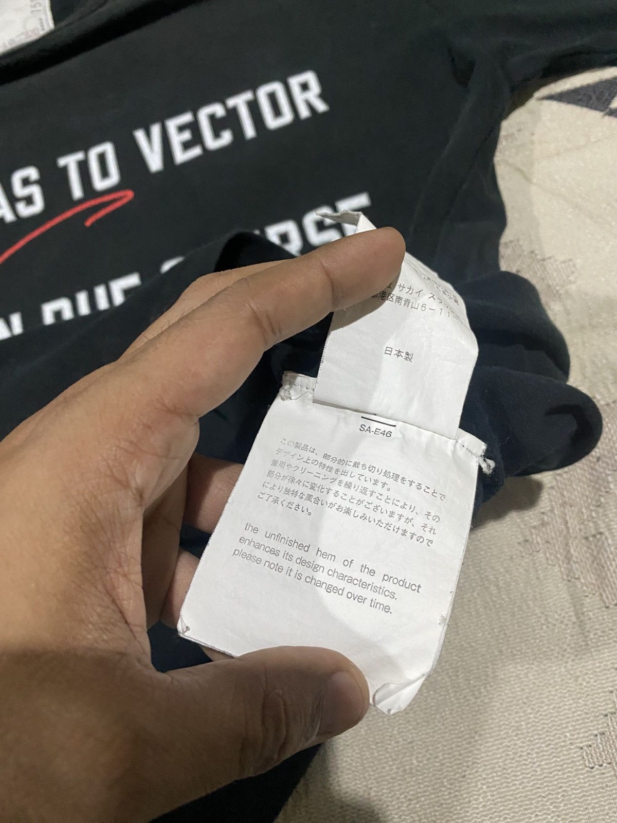 Sacai SS18 SACAI X LAWRENCE WEINER SPELLOUT TSHIRT Size US L / EU 52-54 / 3 - 12 Thumbnail