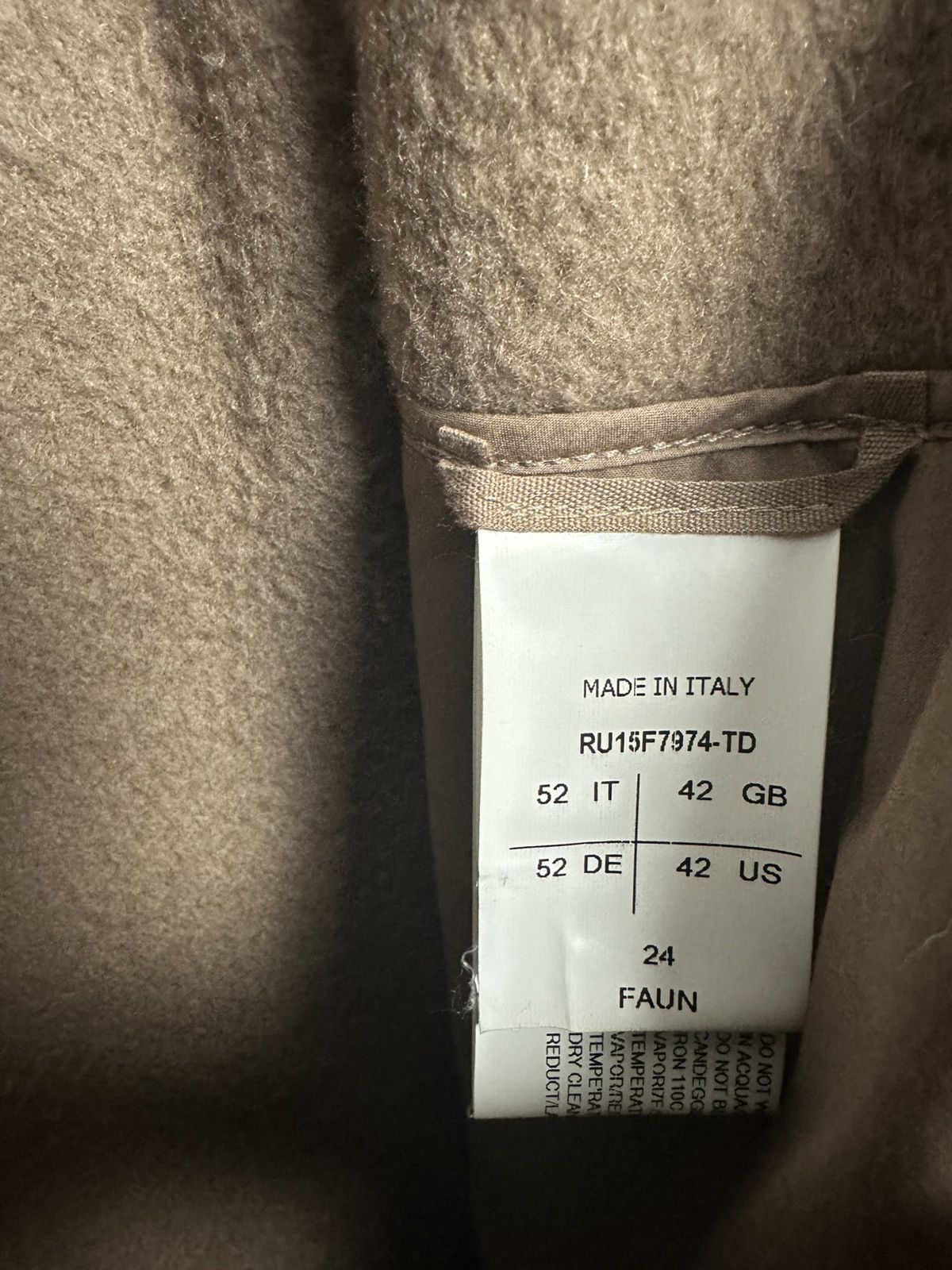 Rick Owens FW15 ‘SPHINX’ Belted Cashmere Trenchcoat Size US L / EU 52-54 / 3 - 7 Thumbnail