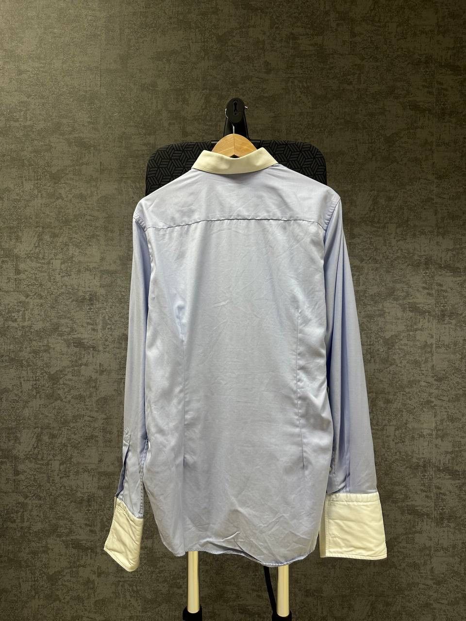 Eton × Vintage Vintage Eton Blue Shirt With Cufflinks Is Very Rare Size US L / EU 52-54 / 3 - 9 Thumbnail