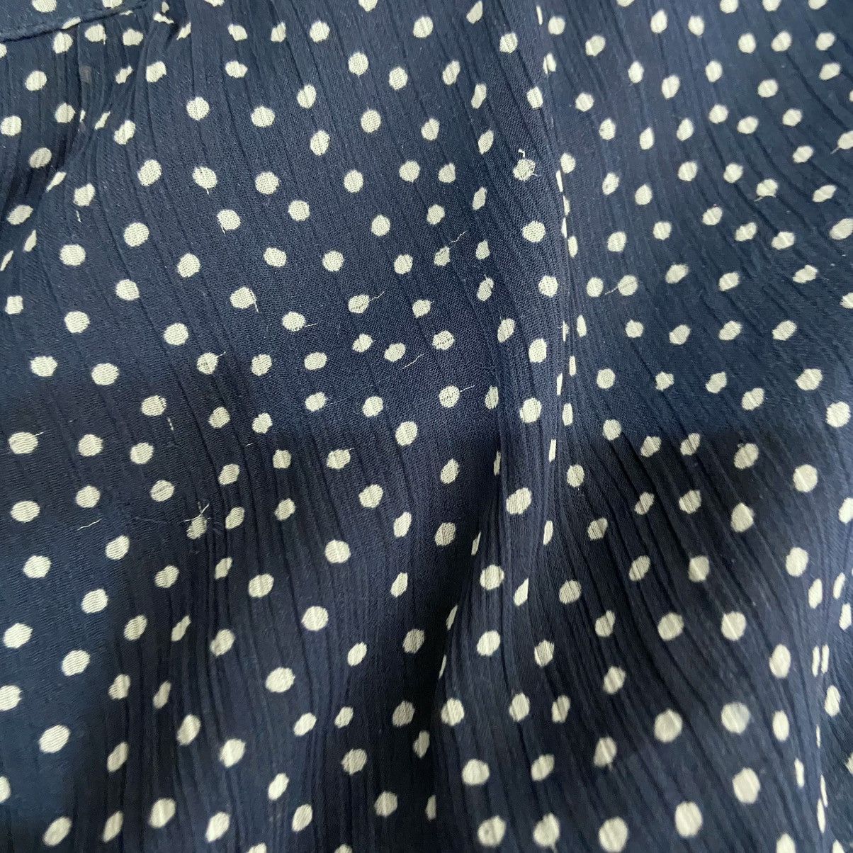 Abercrombie & Fitch Abercrombie & Fitch Navy & White Polka Dot Mini Skirt | Sm Size 27" / US 4 / IT 40 - 5 Thumbnail