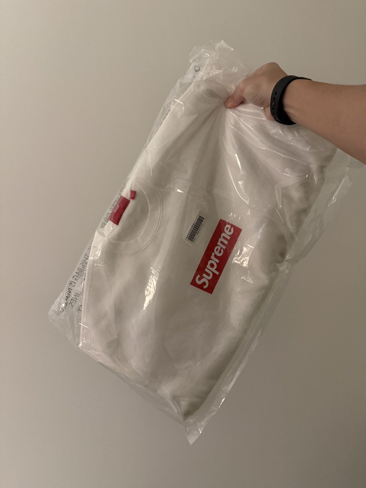 Supreme Supreme Washed White Box Logo Crewneck - Sz S Size US S / EU 44-46 / 1 - 3 Thumbnail