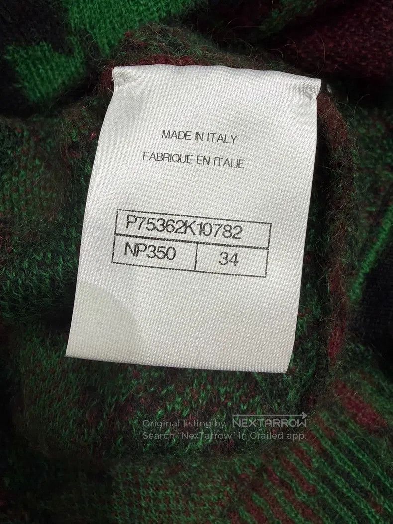 Chanel Chanel Handicraft Workshop Red and Green Knitted Cardigan Size XXS / US 00 / IT 34 - 5 Thumbnail