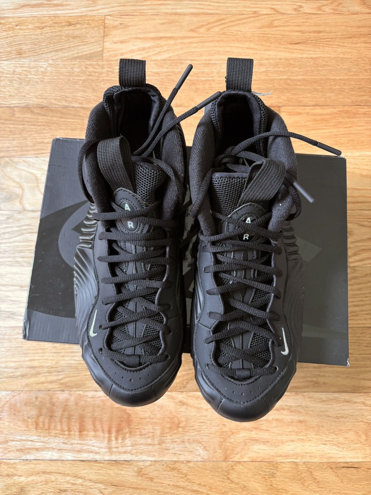 Comme des Garcons × Nike Sz 10 Comme des Garçons x Nike Air Foamposite One Black CDG Size US 10 / EU 43 - 4 Thumbnail
