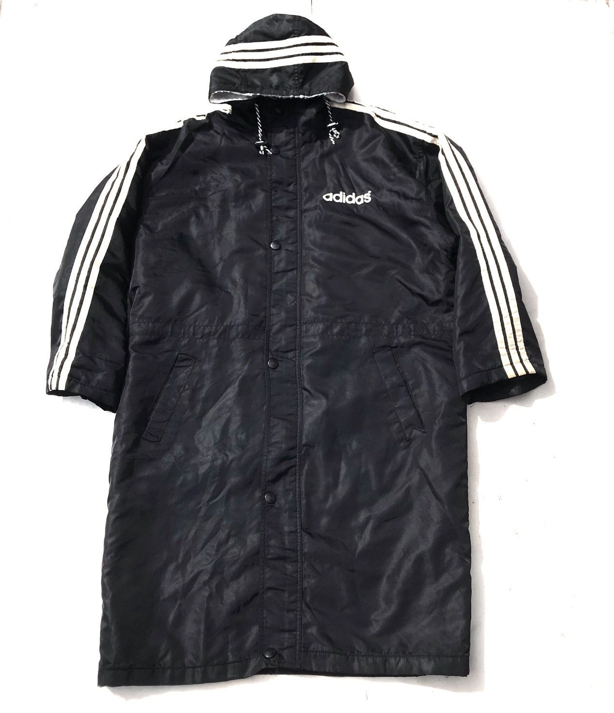 Adidas × Vintage Rare 90’S Adidas Germany coach coat Originals Bench Coat Bi Size US L / EU 52-54 / 3 - 1 Thumbnail