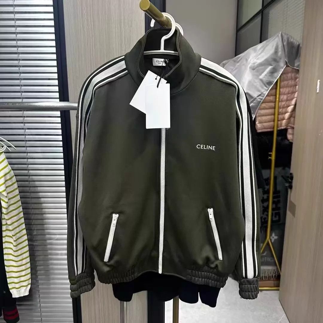 Celine Celine Triomphe Small Logo Zip Jacket OS/XS Size US XS / EU 42 / 0 - 1 Thumbnail