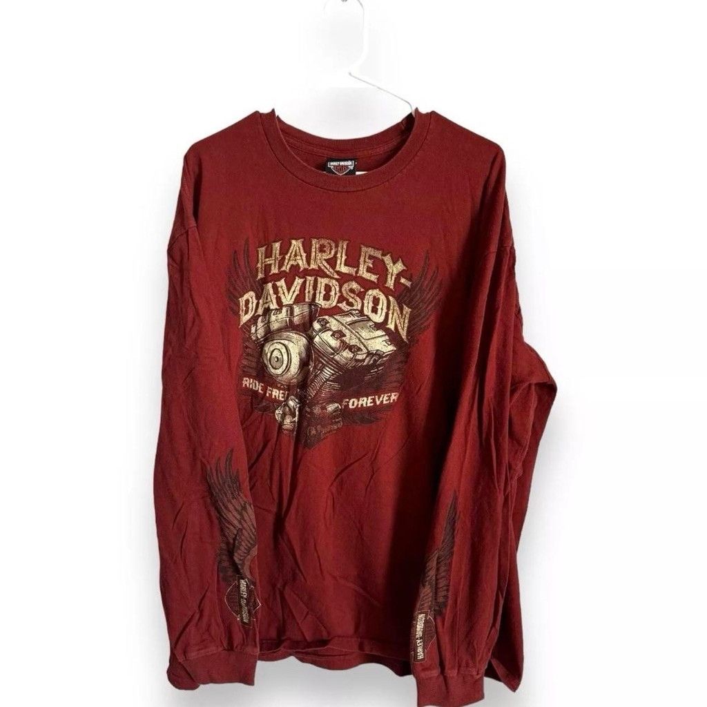 Harley Davidson Harley Davidson T-Shirt Red XL graphic Size US XL / EU 56 / 4 - 1 Thumbnail