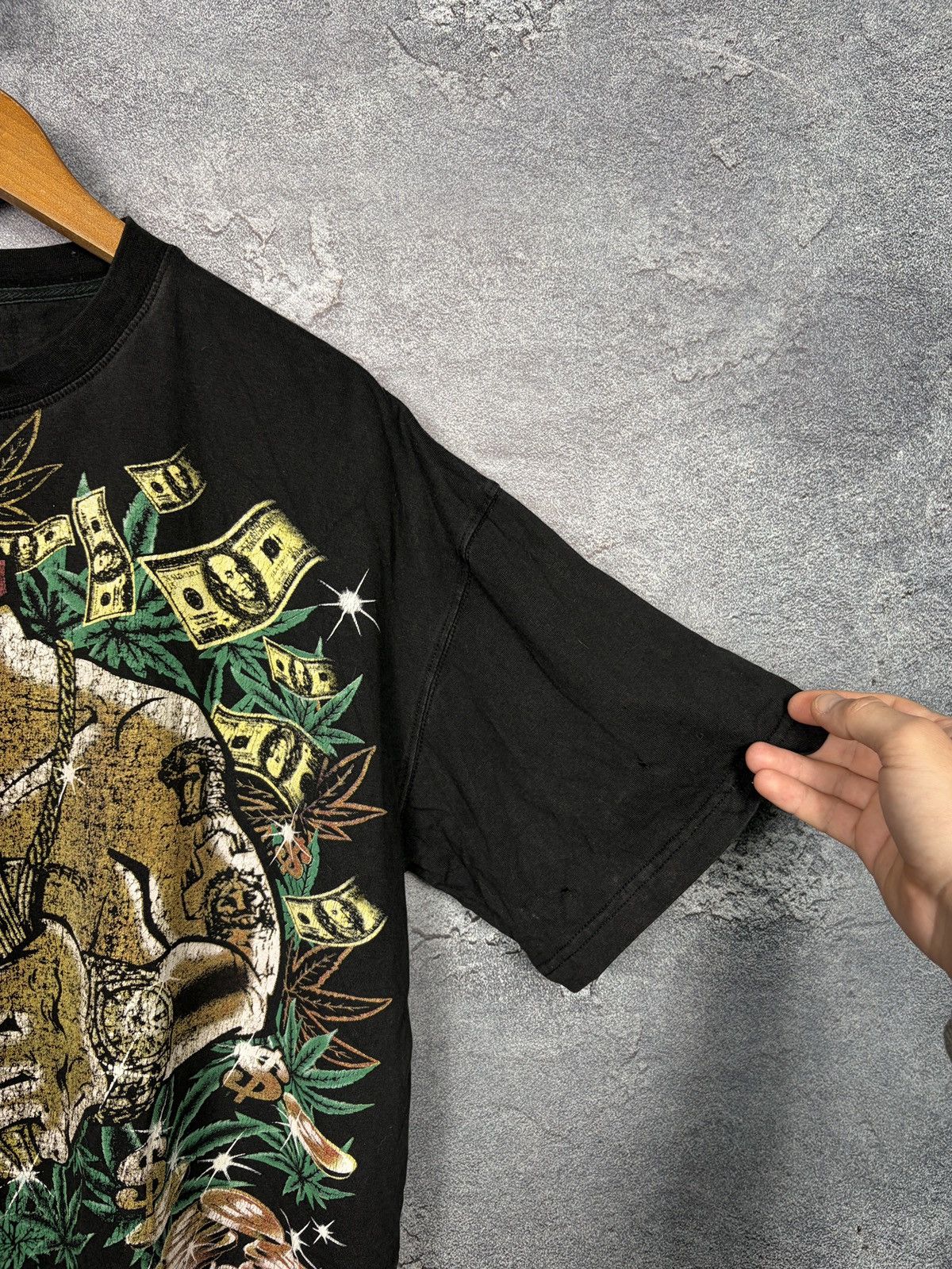 Band Tees Vintage 2pac Tupac Shakur Cannabis Band Rap T-shirt Tee Size US XL / EU 56 / 4 - 11 Thumbnail