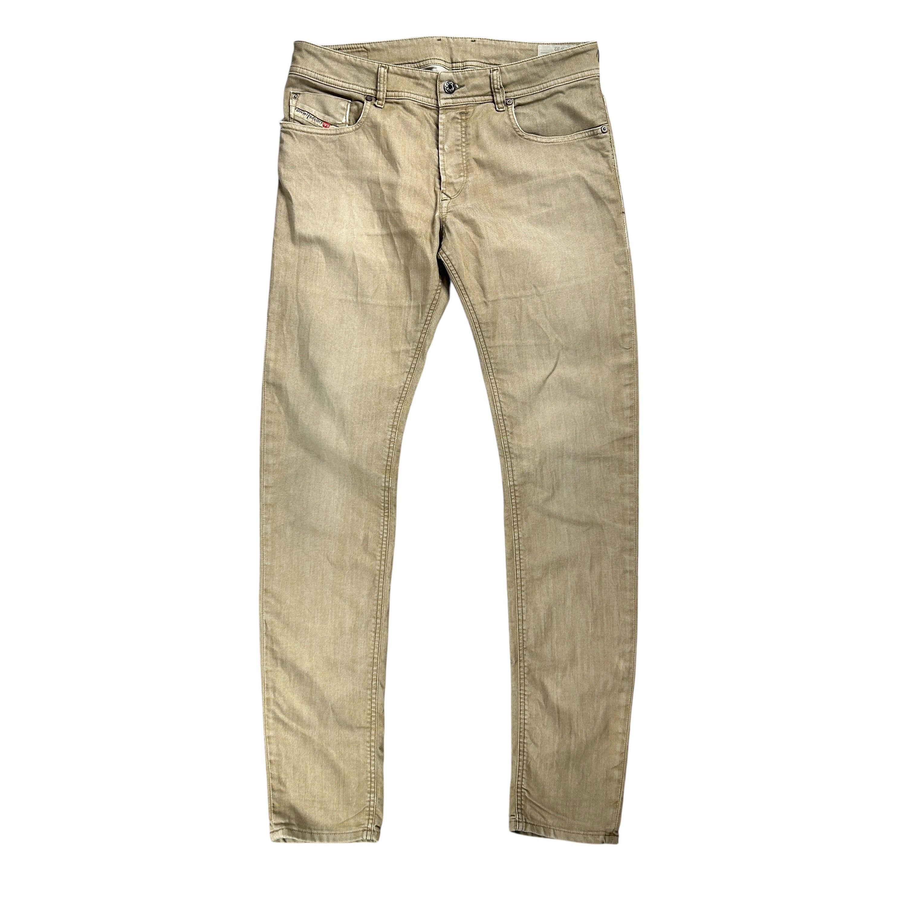 Diesel Diesel Sleenker Slim Skinny Stretch Beige Denim Jeans 32 Size US 32 / EU 48 - 1 Thumbnail
