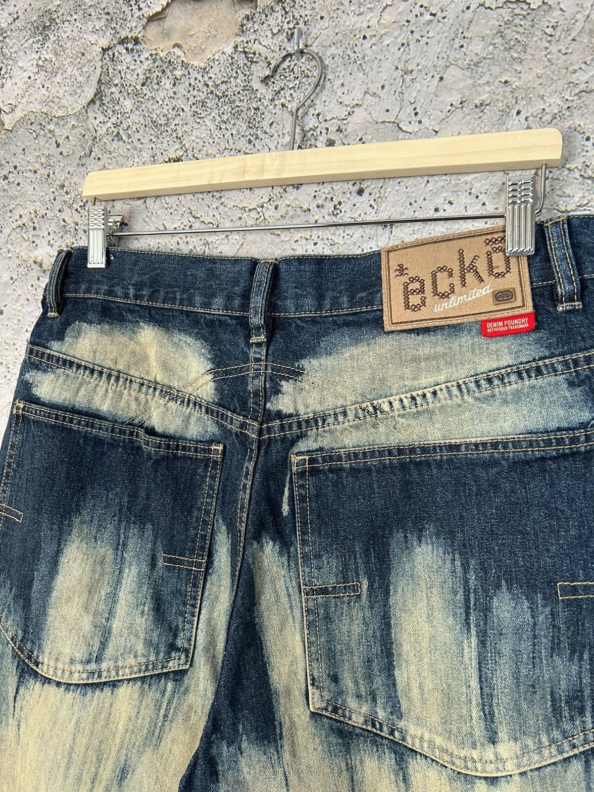 Ecko Unltd. Vintage Ecko Unltd Baggy Denim Jeans Wide Legs Rap Drill Y2K Size US 32 / EU 48 - 7 Thumbnail