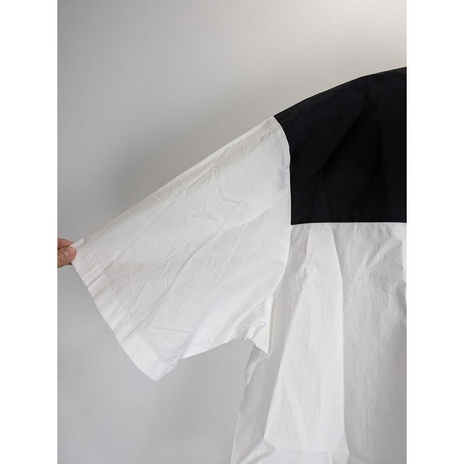 Raf Simons o1rshd1 Americano Bicolor Shirt With Embroidery White/Black Size US L / EU 52-54 / 3 - 10 Thumbnail