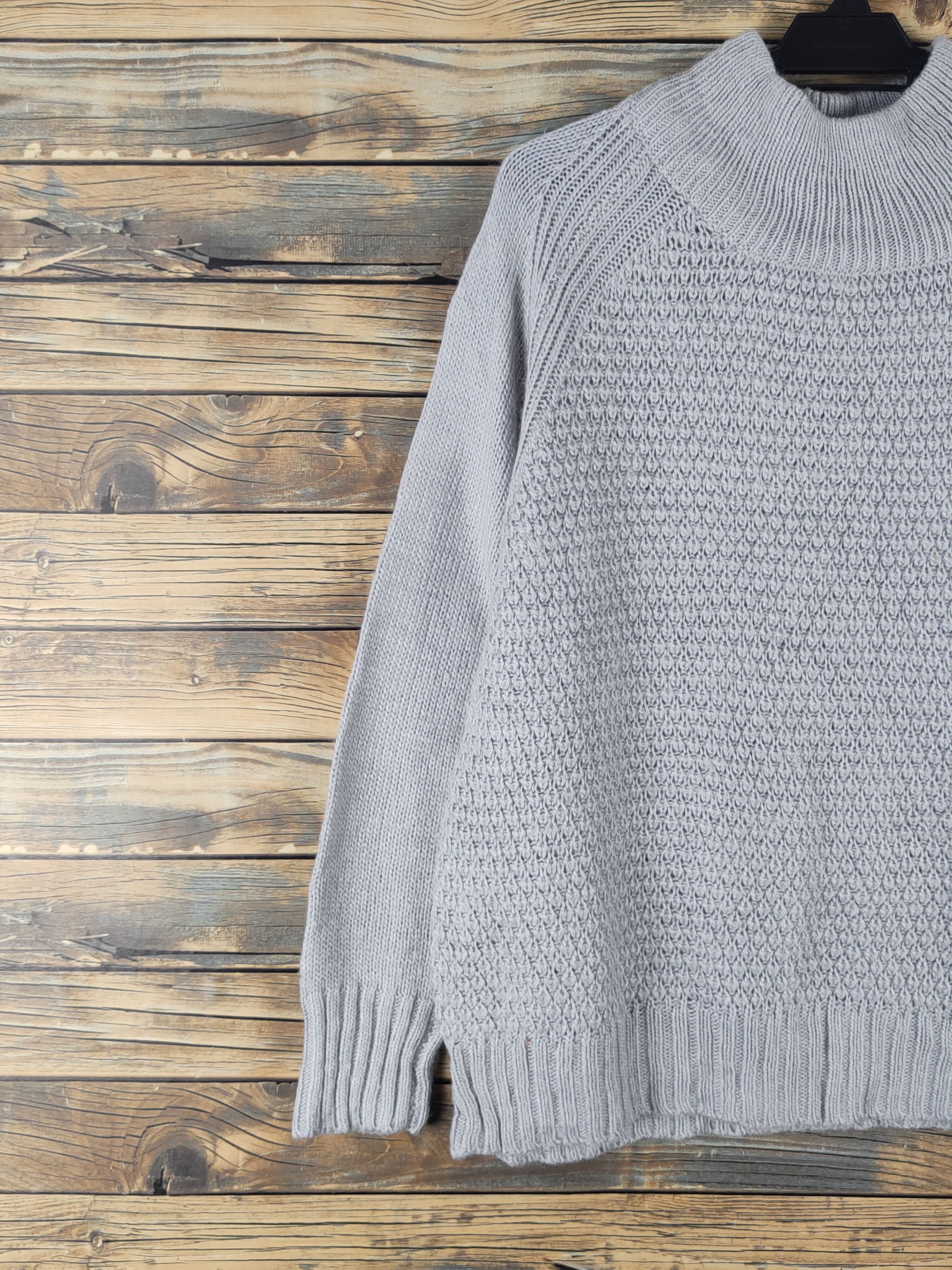 Japanese Brand × Vintage Topvalu Gray Knitwear Sweatshirts #W1764 Size L / US 10 / IT 46 - 3 Thumbnail