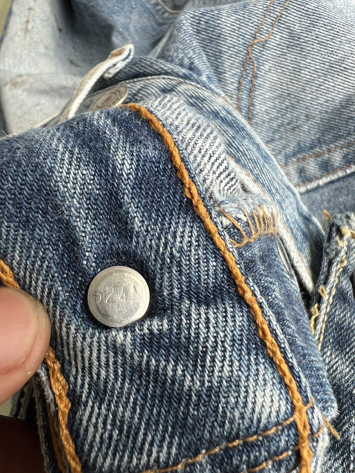 Levi's Vintage Clothing RARE Levi's 501 Reconstructed Baggy Jeans Suspender Overall Size US 38 / EU 54 - 13 Thumbnail