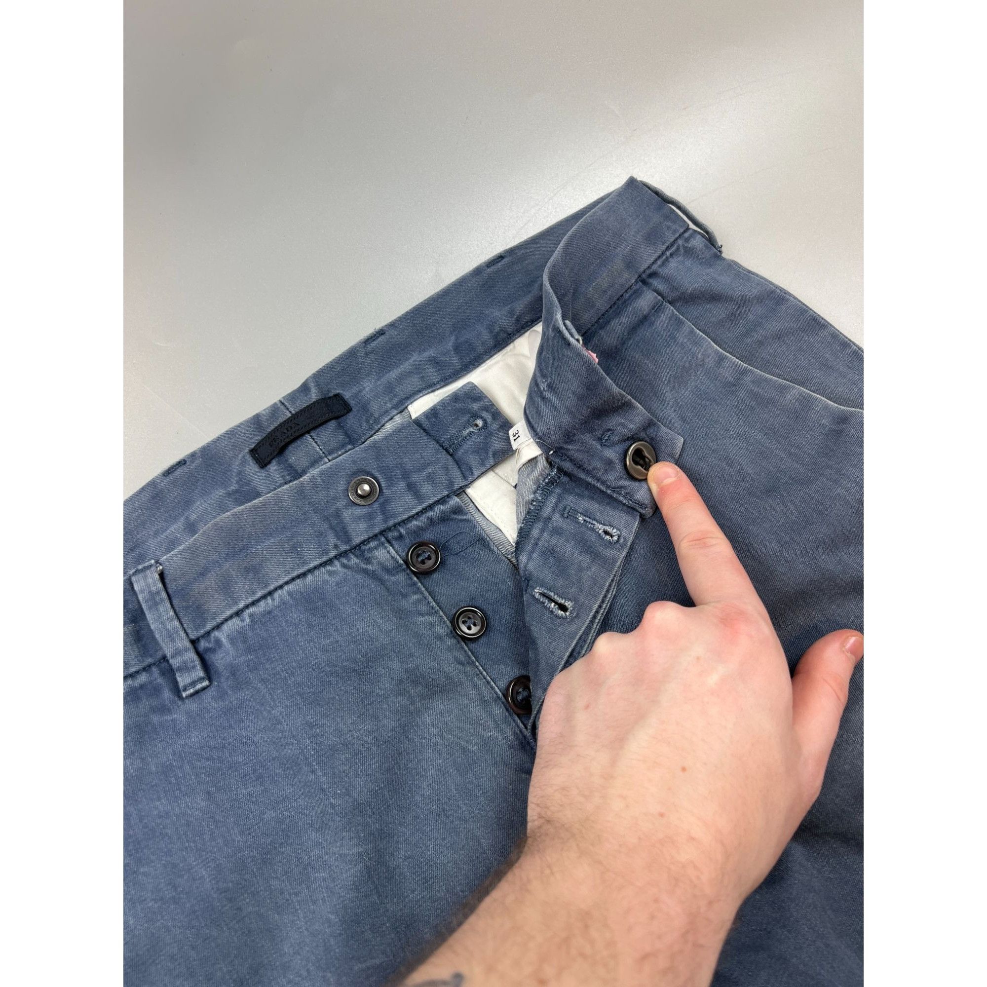 Prada Prada Denim Styled Chino Pants (Y0715) Size US 31 - 5 Thumbnail