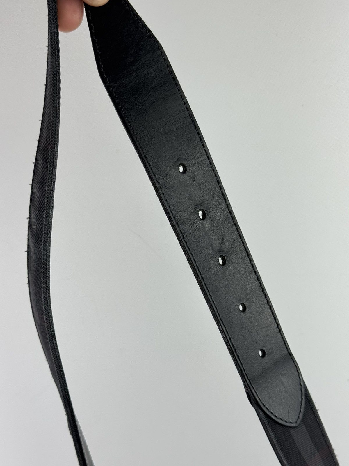 Burberry Burberry Nova Check Leather Belt Size ONE SIZE - 4 Thumbnail