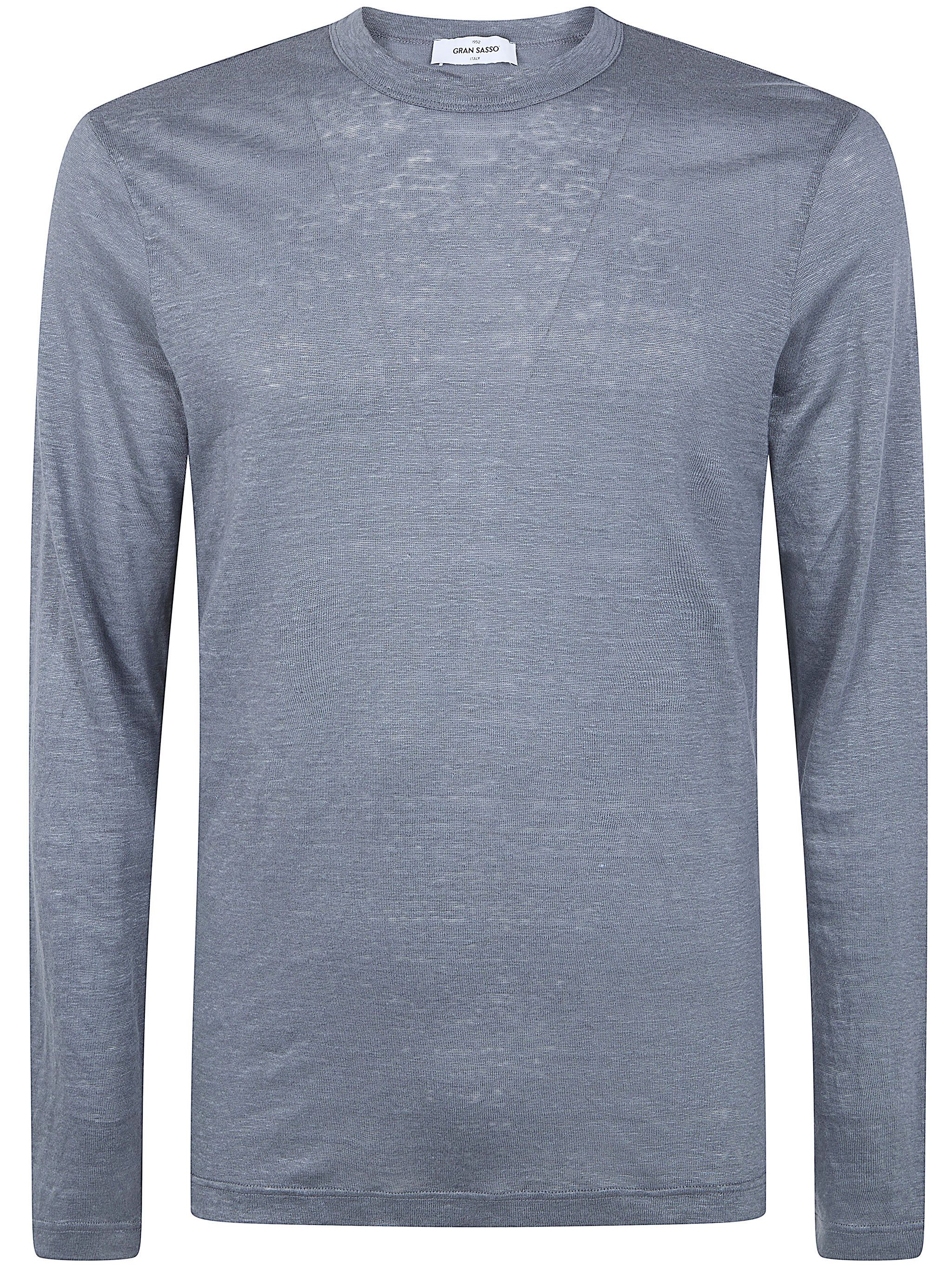 Gran Sasso LOGO PRINT LONG SLEEVES T-SHIRT Size US XXL / EU 58 / 5 - 1 Thumbnail
