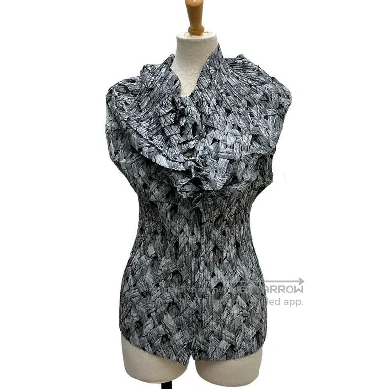 Issey Miyake Issey Miyake Printed Turtleneck Top Size L / US 10 / IT 46 - 2 Thumbnail