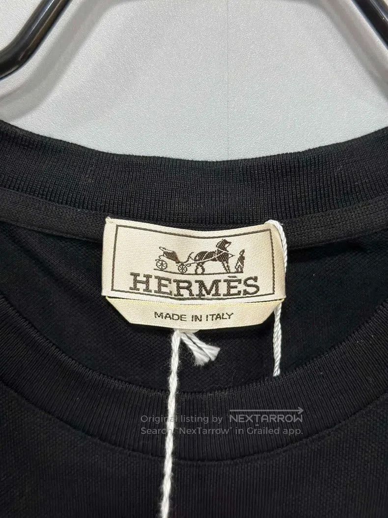 Hermes Hermes Black Crew Neck Short Sleeve Size XL / US 12-14 / IT 48-50 - 4 Thumbnail
