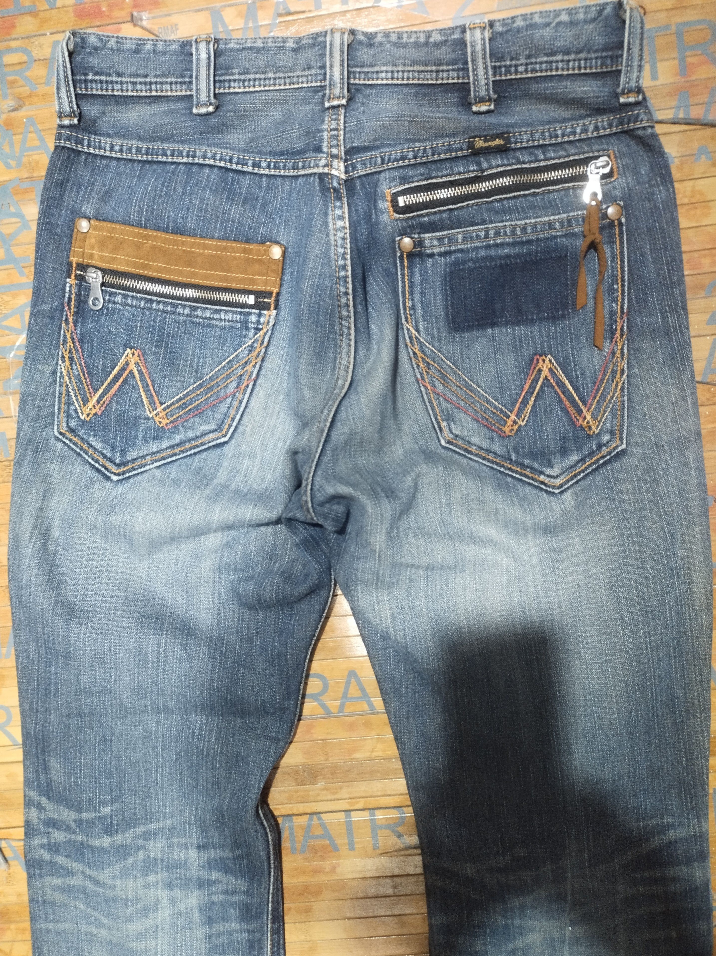Designer × Vintage × Wrangler Wrangler Est 1947 Sz 30" Size US 30 / EU 46 - 8 Thumbnail