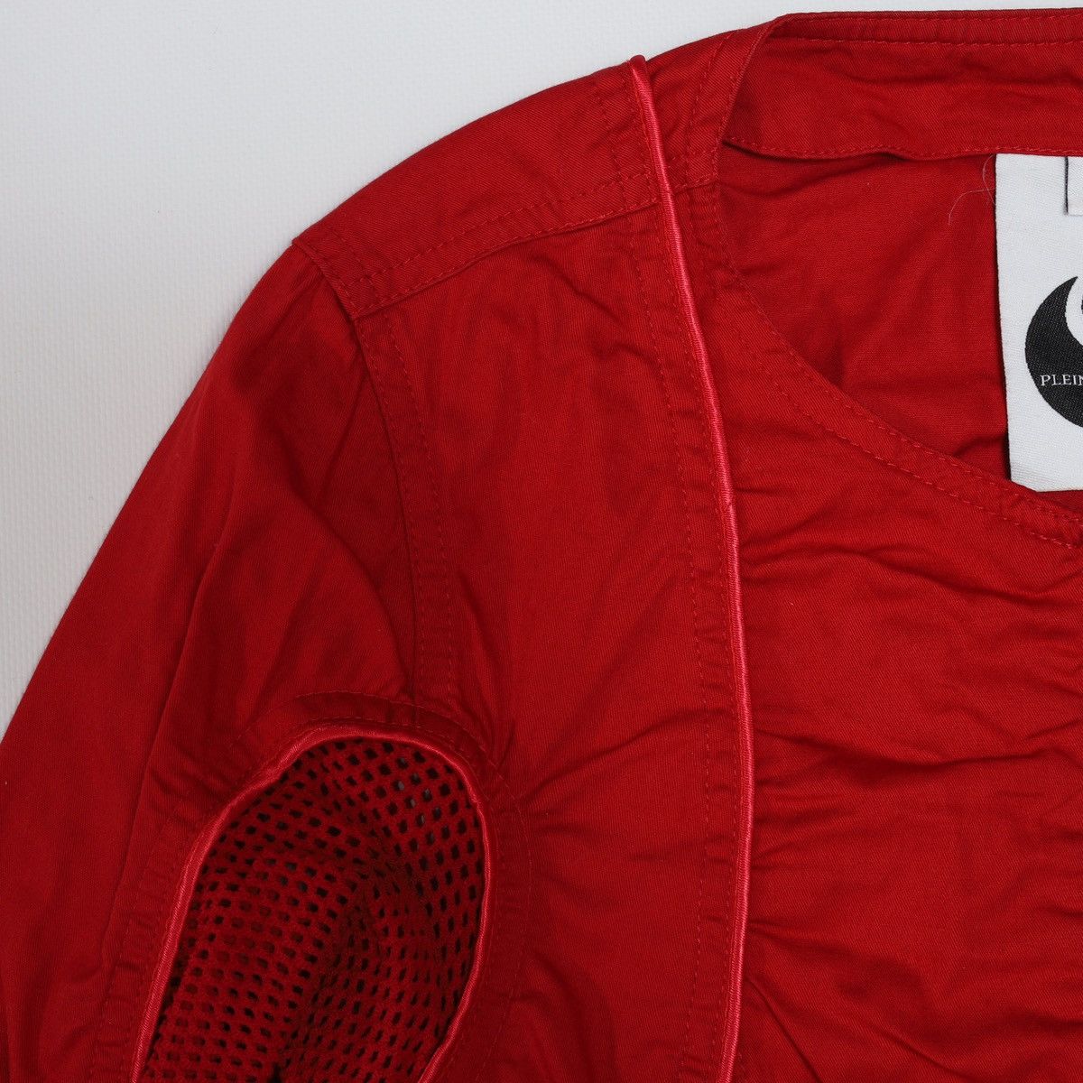 plein sud Plein Sud Jeans Vintage Red Sport Jacket Fishnet Size S / US 4 / IT 40 - 9 Thumbnail