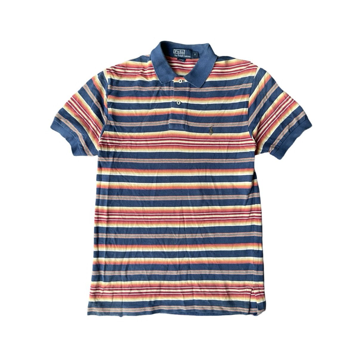 Polo Ralph Lauren Vintage Ralph Lauren 90s Striped Polo Shirt Size US L / EU 52-54 / 3 - 1 Preview