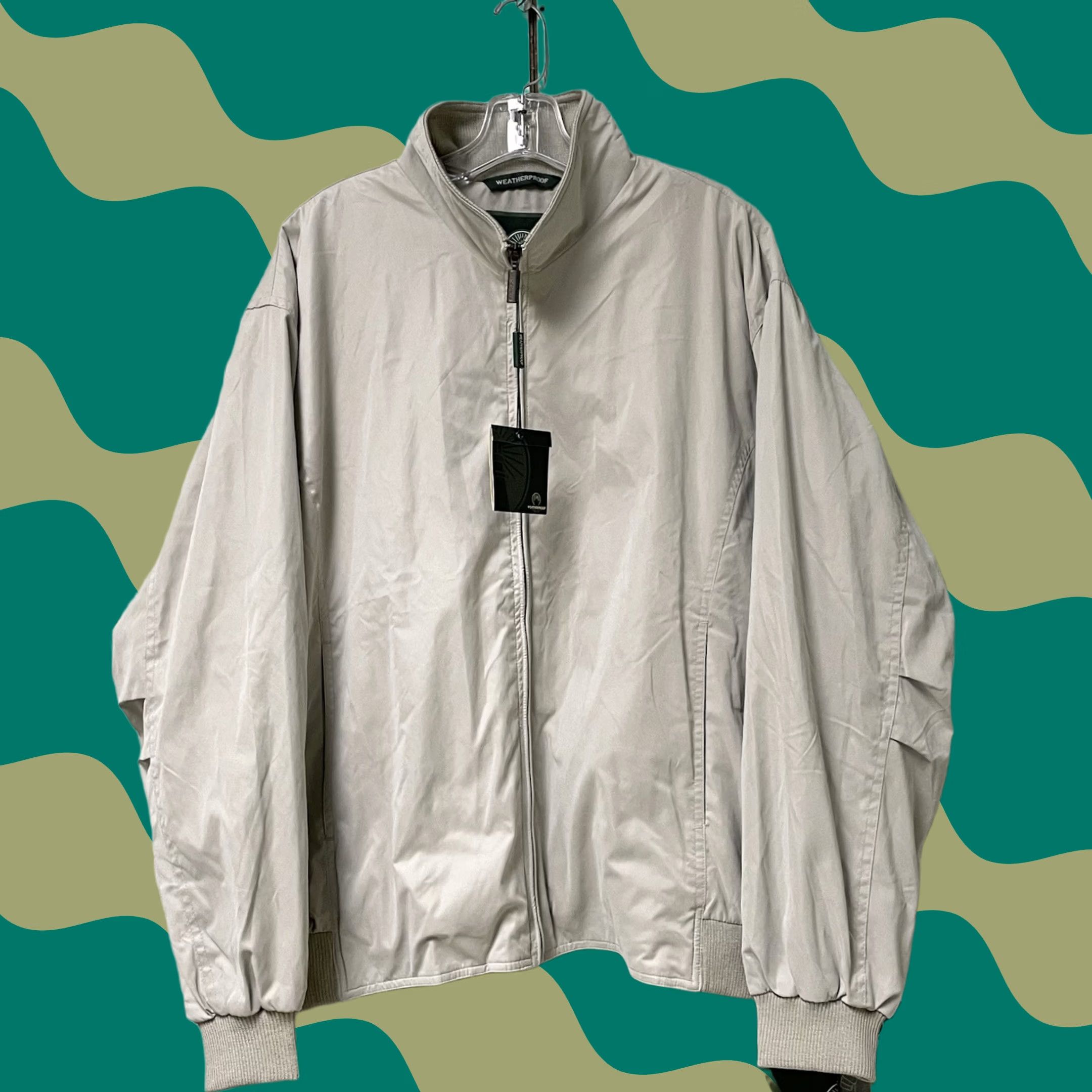 Weatherproof Weatherproof Jacket Bomber Mens L Beige Water Repellent Softshell Zip Mid-Length Size US L / EU 52-54 / 3 - 1 Thumbnail