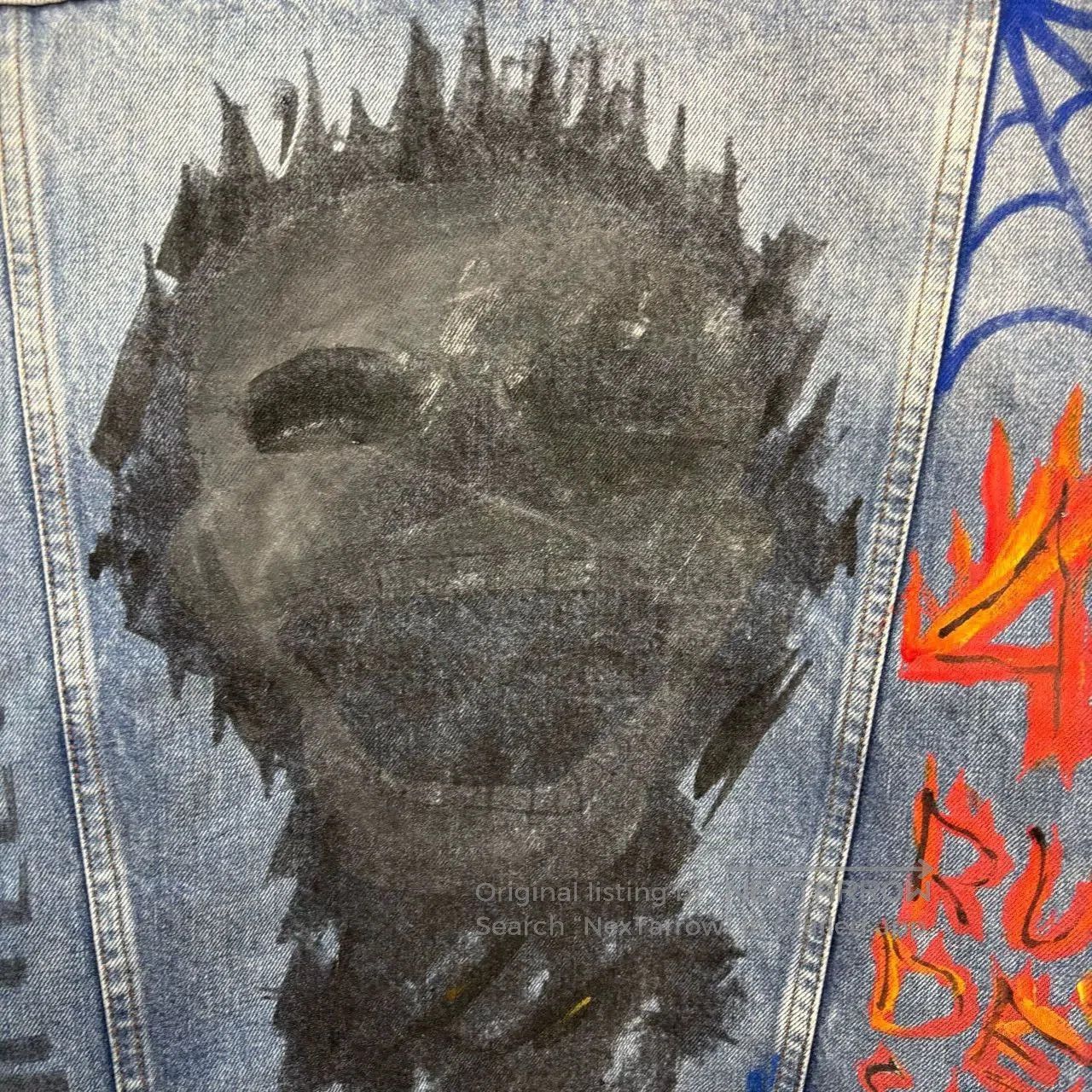Balenciaga balenciaga graffiti print denim jacket. Size US XS / EU 42 / 0 - 6 Thumbnail