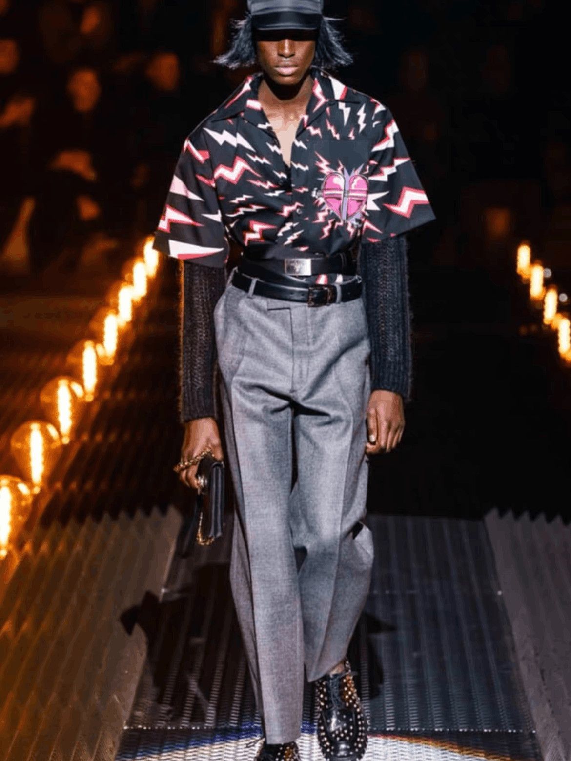 Raf Simons Prada by Raf Simons 19AW Electric Heat Shirt Size US S / EU 44-46 / 1 - 7 Thumbnail