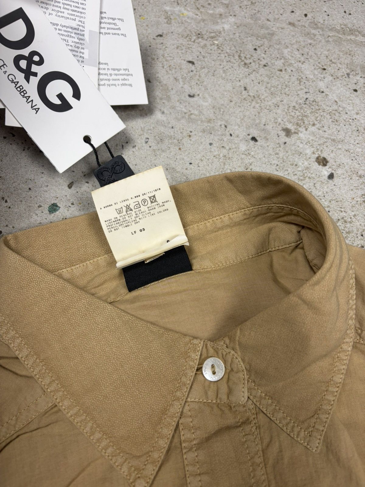 Dolce & Gabbana DSWT Dolce & Gabbana 2003 Utility Army Military Shirt Size L / US 10 / IT 46 - 11 Thumbnail