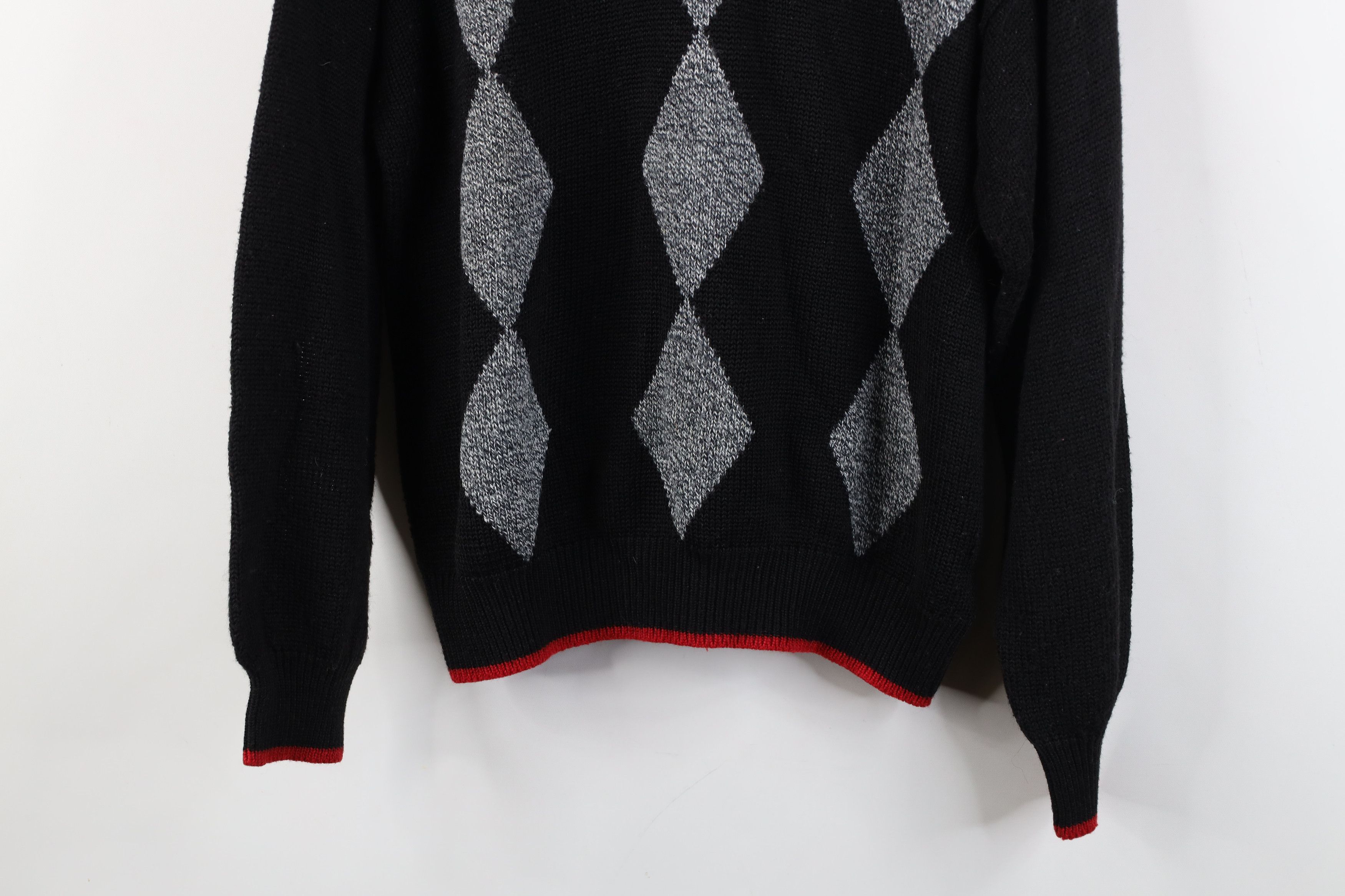 Vintage Vintage 90s Streetwear Ribbed Knit Collared Pullover Sweater Size L / US 10 / IT 46 - 3 Thumbnail