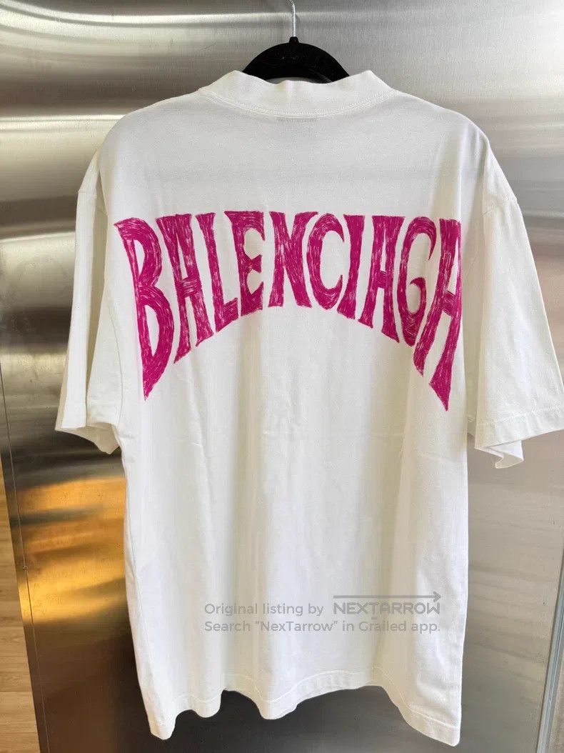 Balenciaga Balenciaga Palm Tree and Tower Printed T-Shirt Size US XXS / EU 40 - 2 Thumbnail