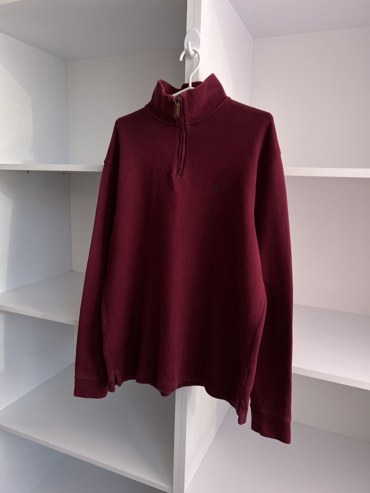 Polo Ralph Lauren × Vintage Vintage Polo Ralph Lauren 1/4 zip sweatshirt old money style Size US L / EU 52-54 / 3 - 4 Thumbnail