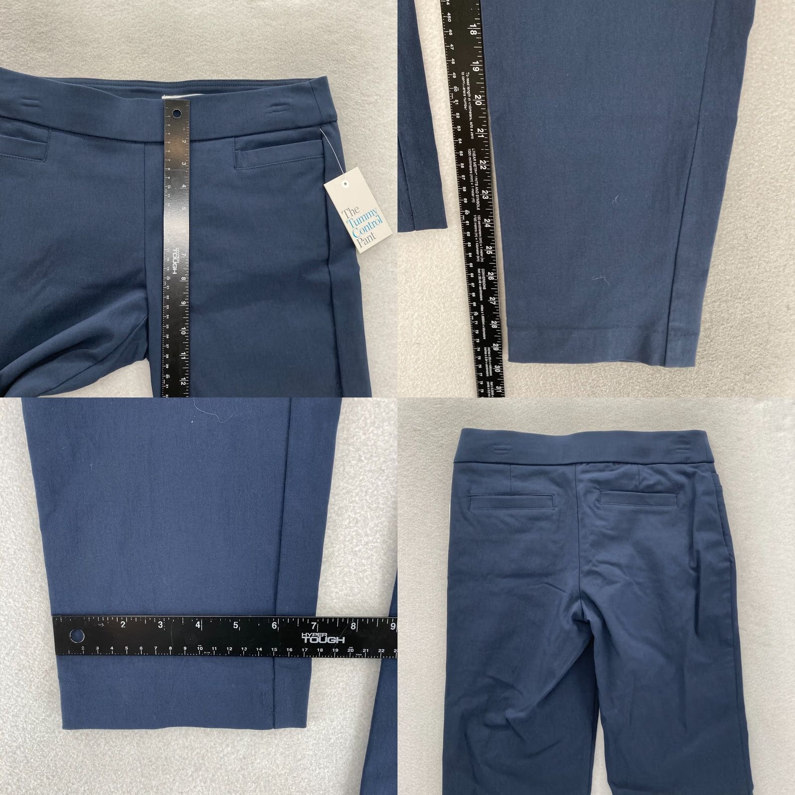 Croft & Barrow Croft & Barrow Tummy Control Pants Women's 4 Navy Blue Stretch Pull On Straight Size 27" / US 4 / IT 40 - 8 Thumbnail
