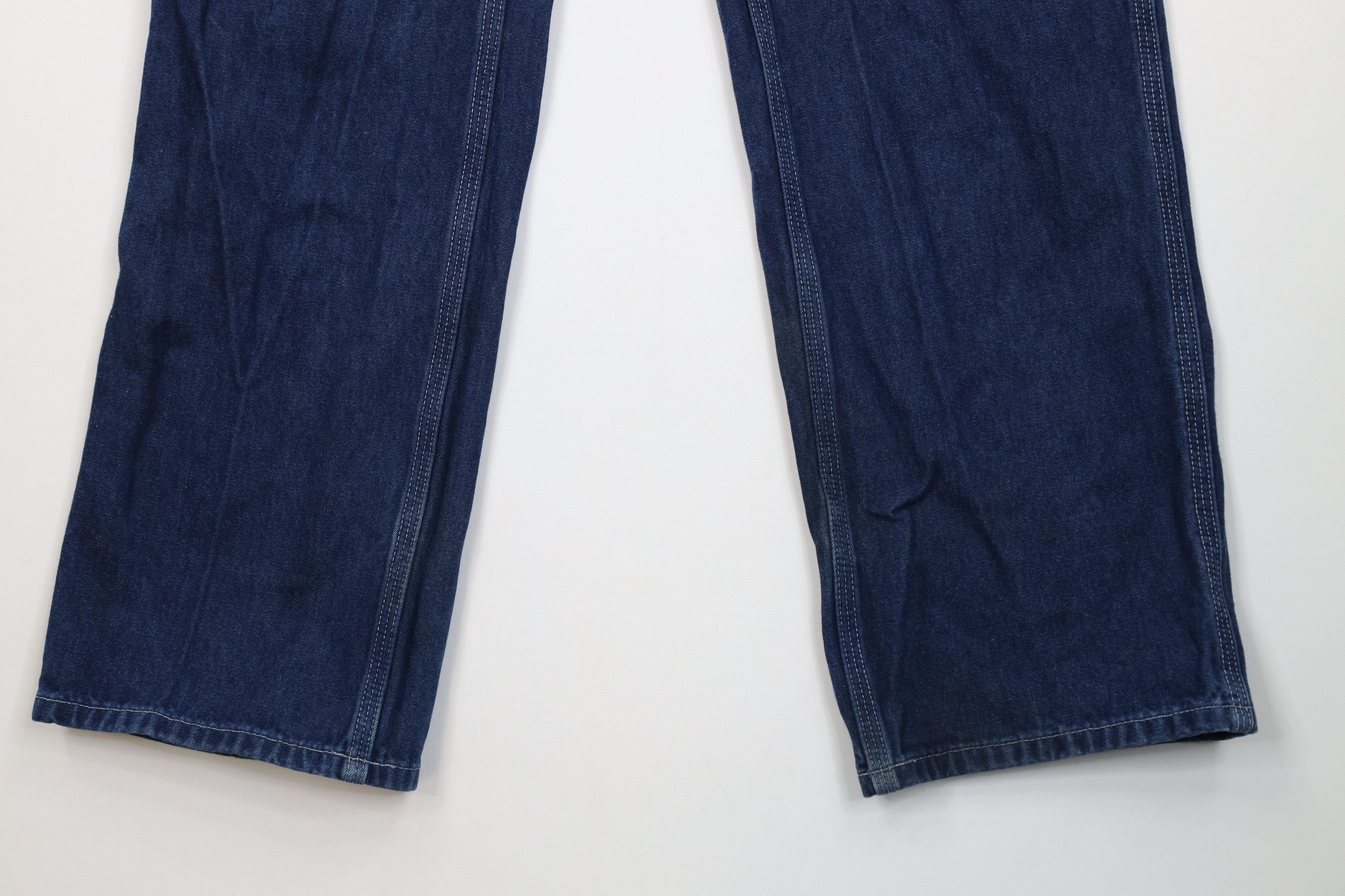 Carhartt Vintage Y2K Carhartt Wide Leg Dungaree Denim Jeans Blue Size US 34 / EU 50 - 4 Thumbnail