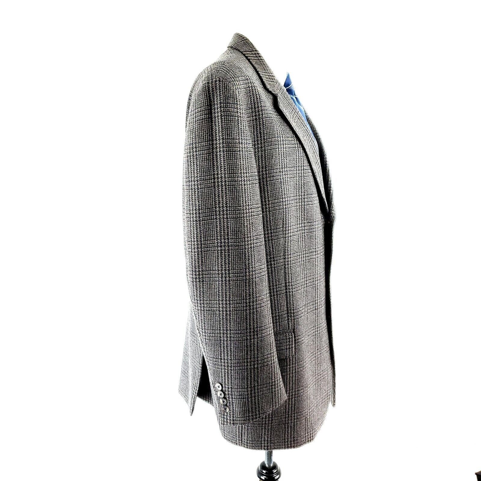 Joseph Abboud Joseph Abboud Nordstrom Tweed Wool 3 Button Sport Coat 42L B Size 42L - 6 Thumbnail