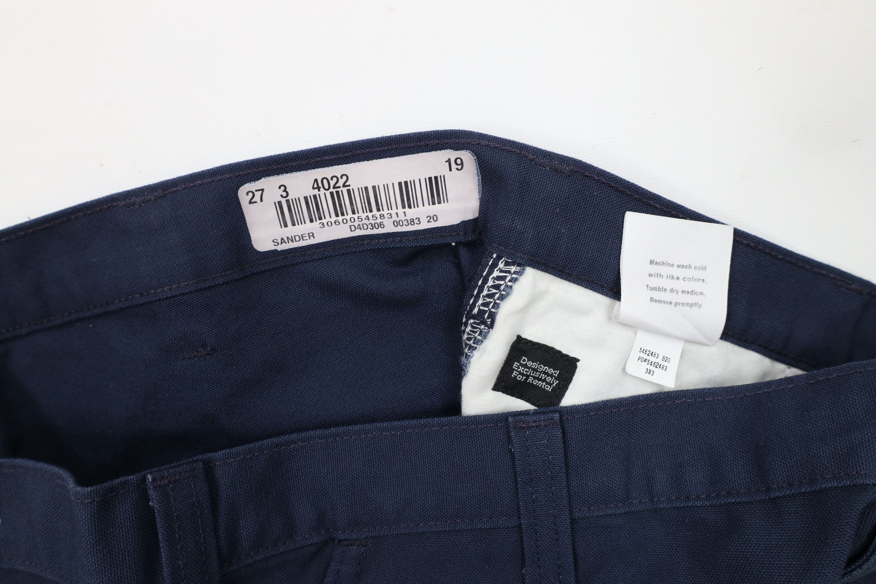 Carhartt × Vintage Deadstock Vintage Y2K Carhartt Canvas Dungaree Pants Blue Size US 38 / EU 54 - 6 Thumbnail